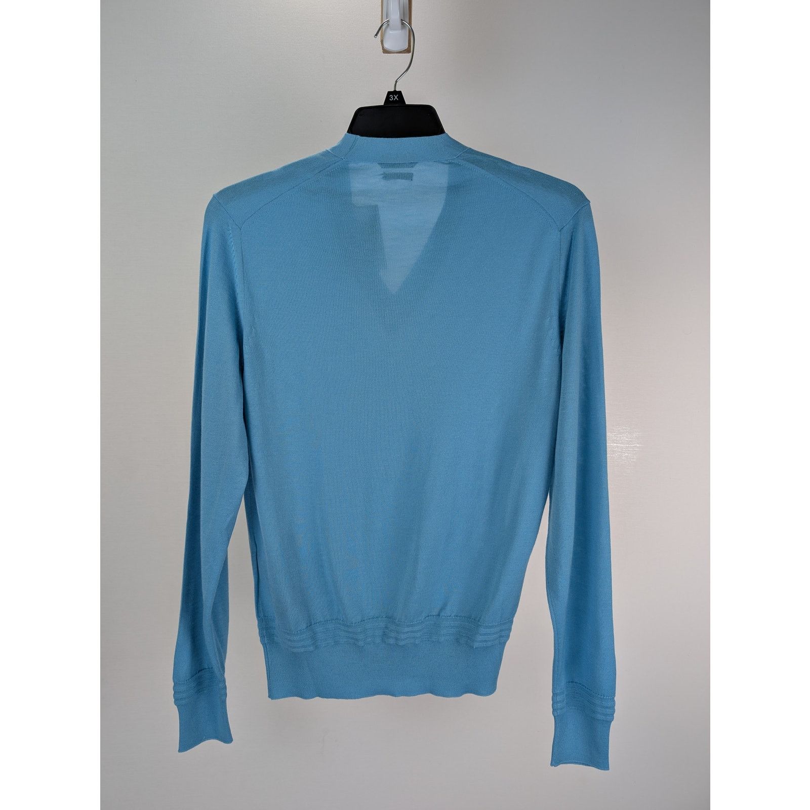 Tom Ford o1rshd1 V-Neck Knitwear Sweatshirt Sweater in Sky Blue Size US S / EU 44-46 / 1 - 16 Thumbnail