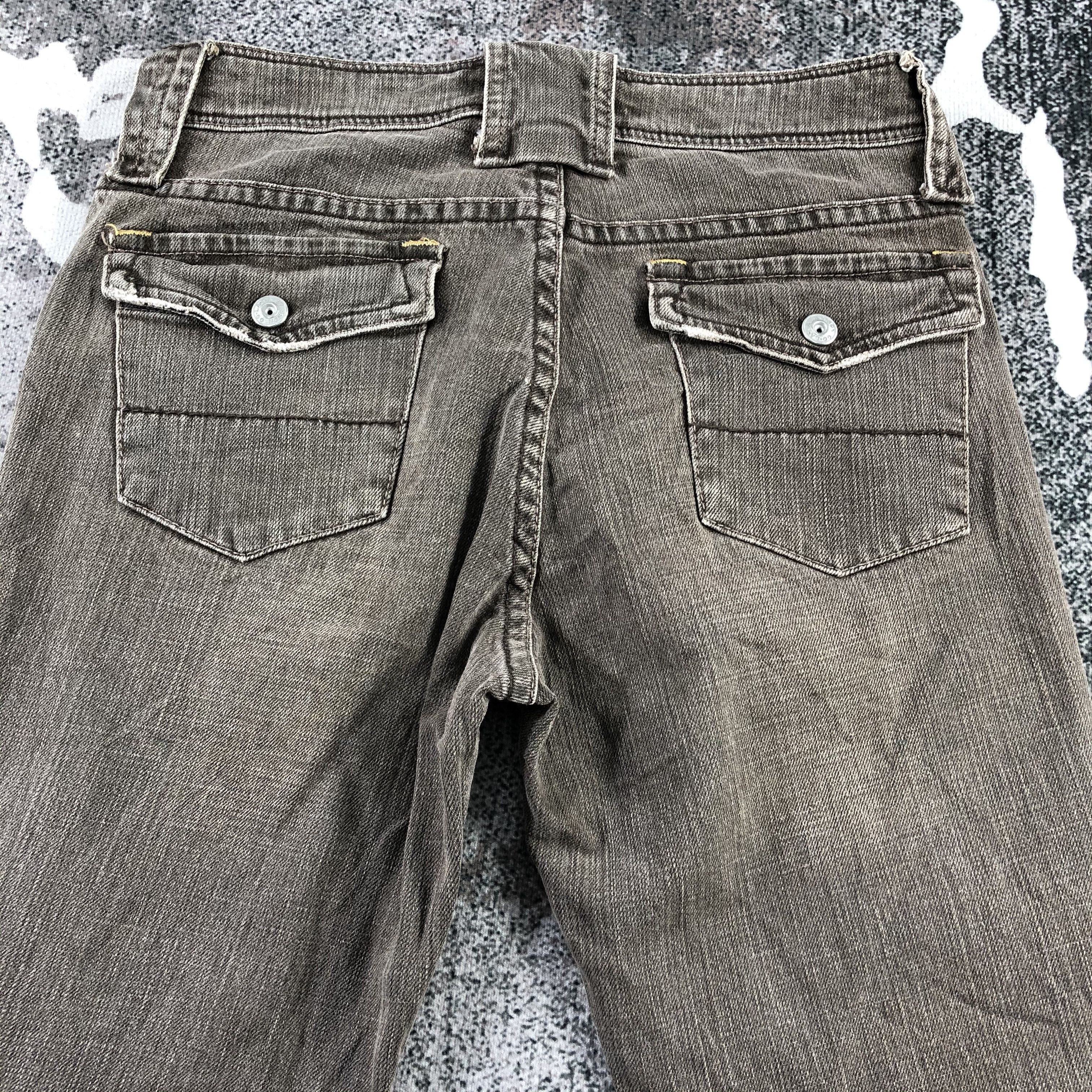 Japanese Brand Japanese Bush Pants Jeans Faded Brown Flare Denim KJ1324 Size US 27 - 4 Thumbnail