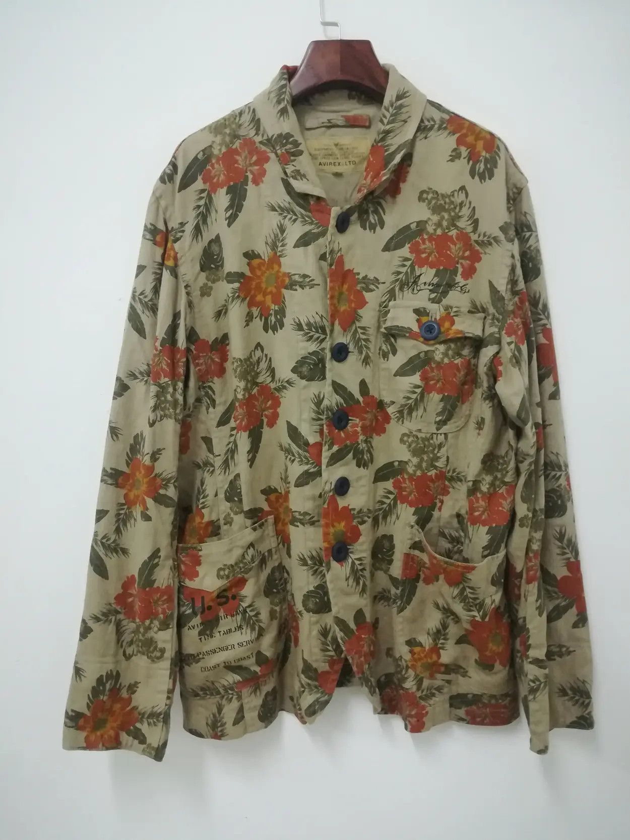 Avirex Avirex Flight Garment Specification Blazer Floral Size US L / EU 52-54 / 3 - 2 Thumbnail