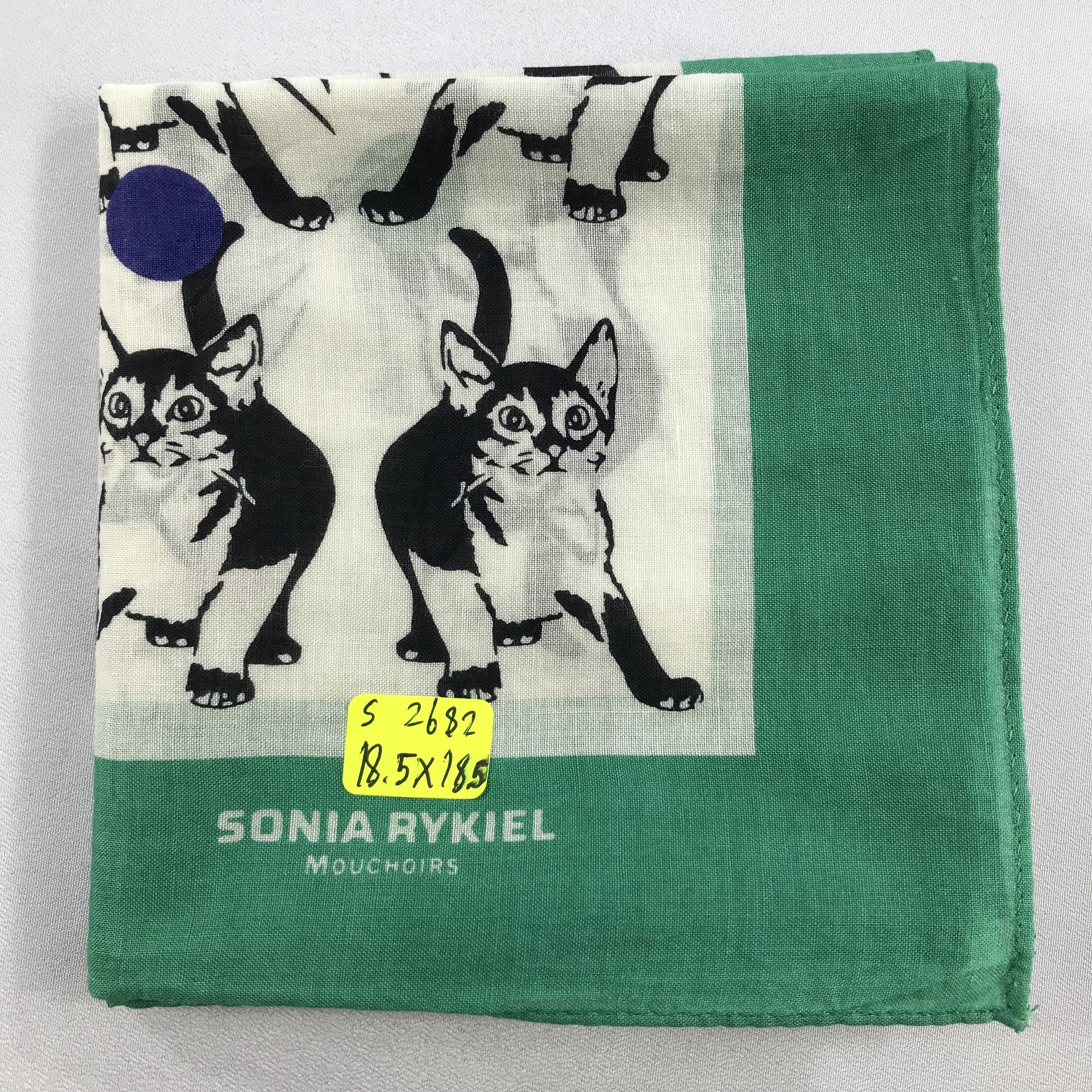 Sonia Rykiel × Vintage Sonia Rykiel Bandana / Handkerchief / Neckerchief - S2682 Size ONE SIZE - 5 Thumbnail