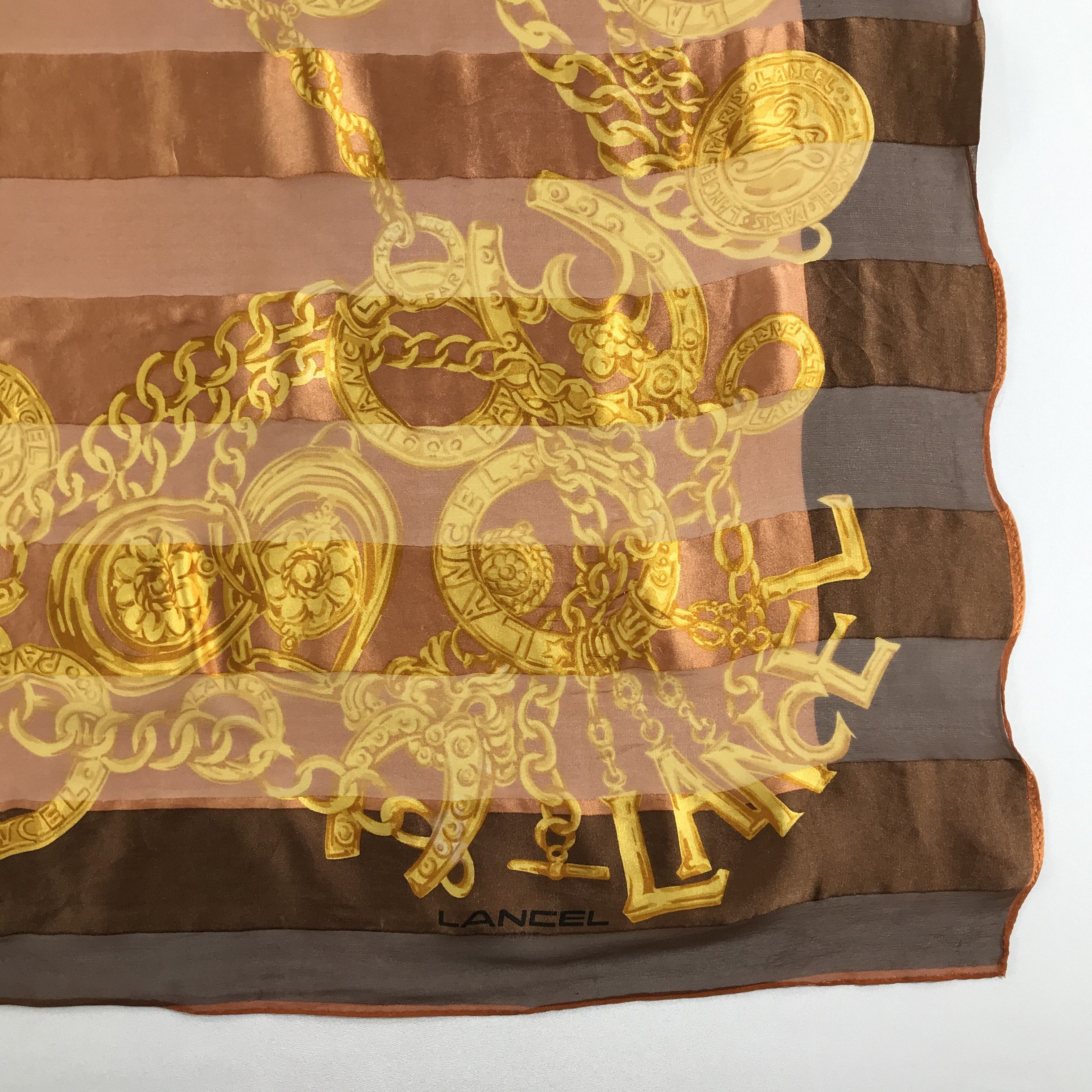 Lancel Vintage Lancel Silk Scarf Size ONE SIZE - 4 Thumbnail
