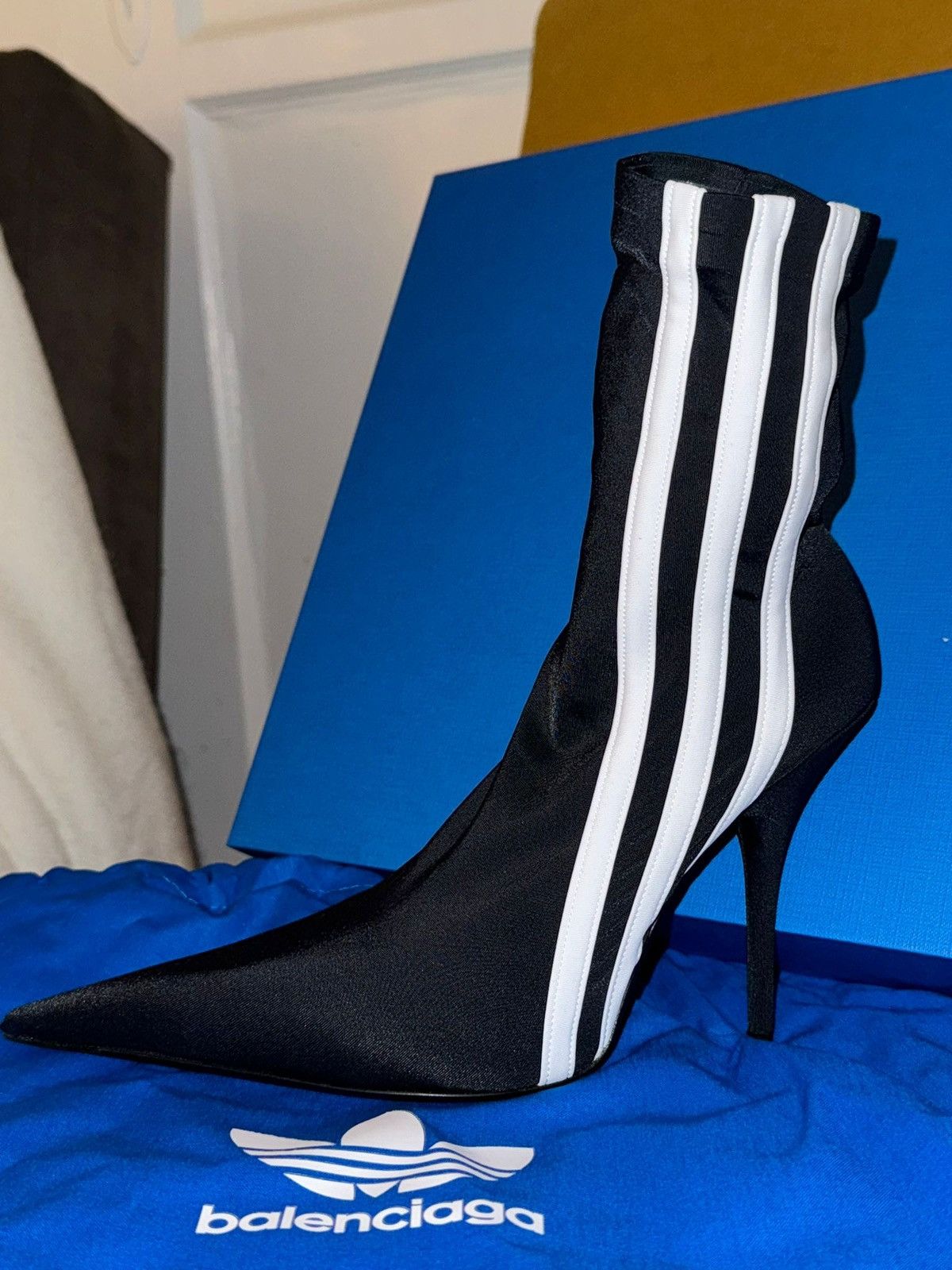 Adidas × Balenciaga BALENCIAGA x Adidas Knife Sock Ankle Boots Size US 7 / IT 37 - 7 Thumbnail