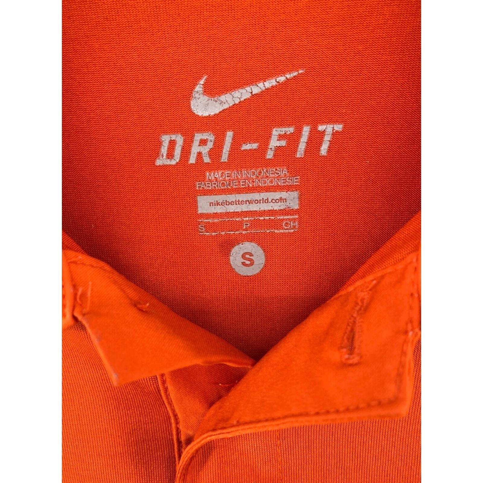 Nike Nike Dri-Fit Polo Shirt Mens S Orange Clemson Athletic Shirt Size US S / EU 44-46 / 1 - 7 Thumbnail