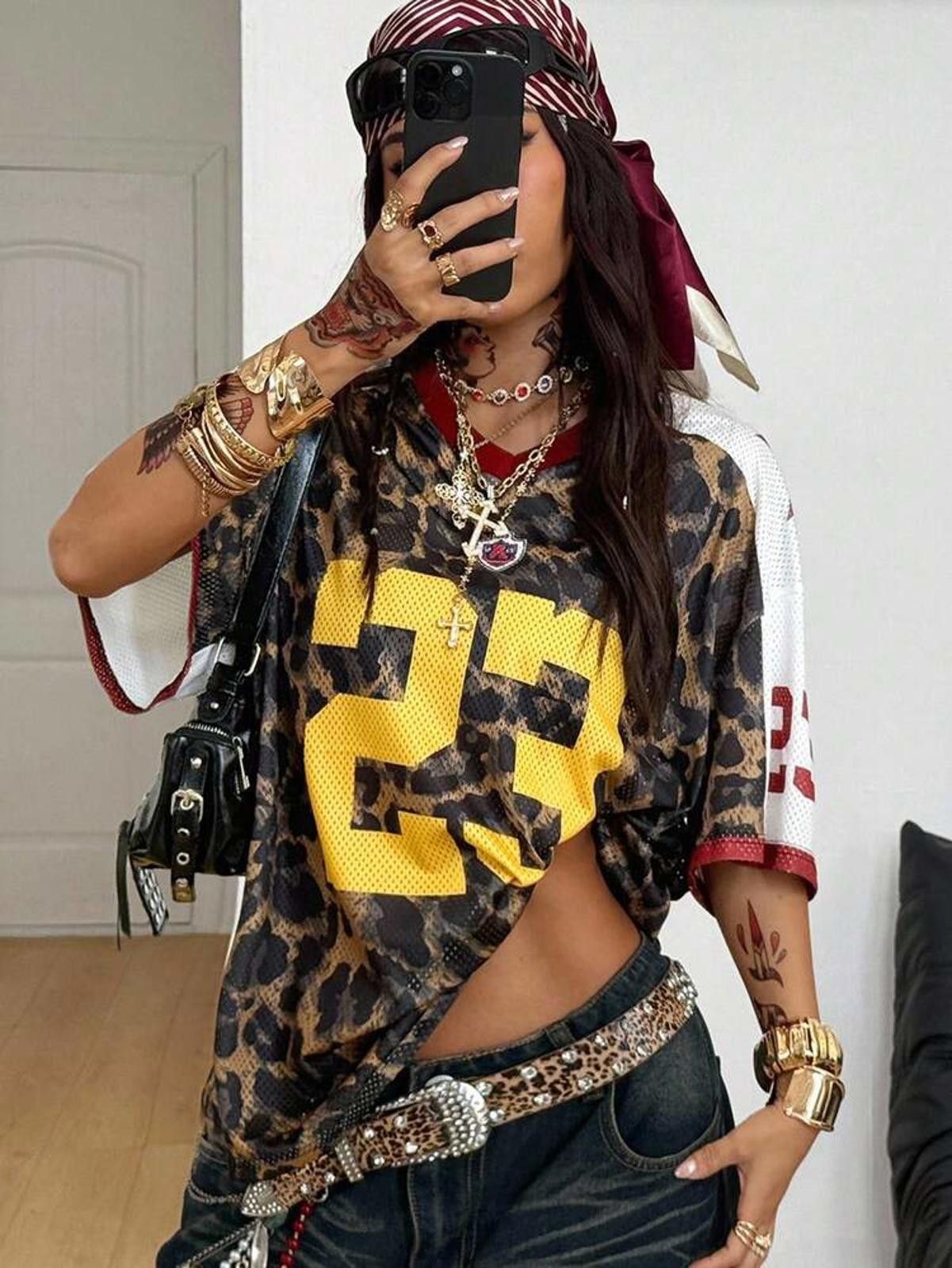 Other Leopard Number 23 Mesh New York Jersey Size ONE SIZE - 1 Thumbnail