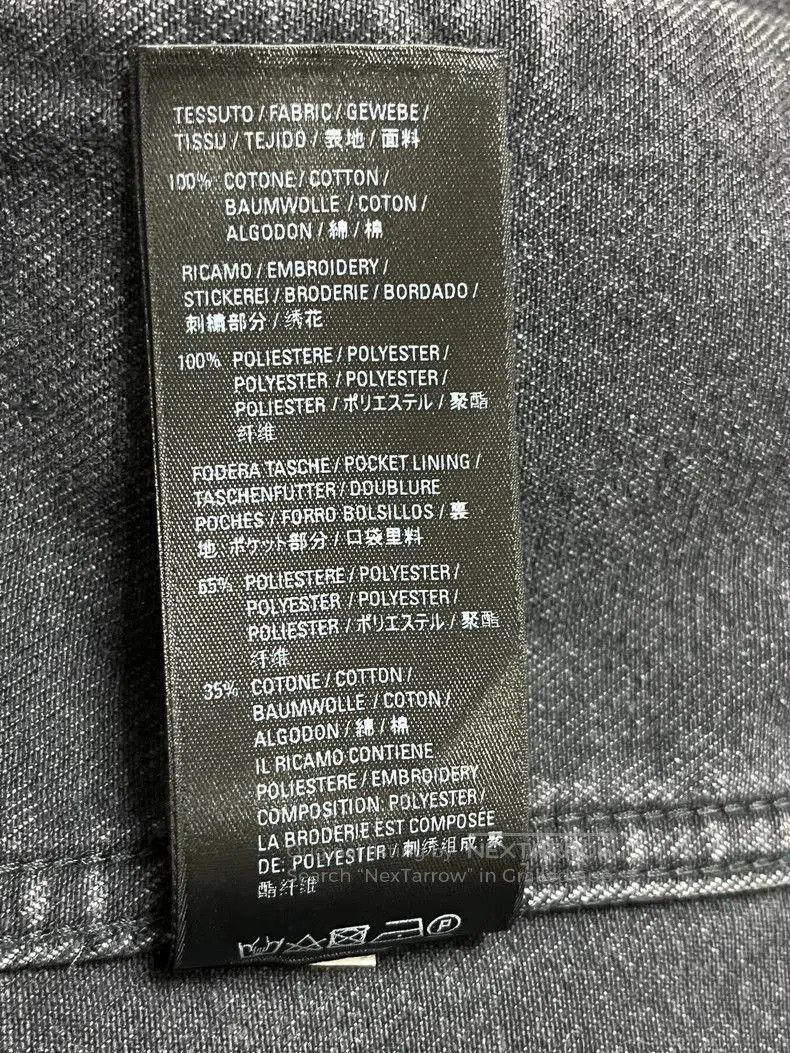 Balenciaga Balenciaga Charity Black Denim Jacket. Size US XL / EU 56 / 4 - 7 Thumbnail