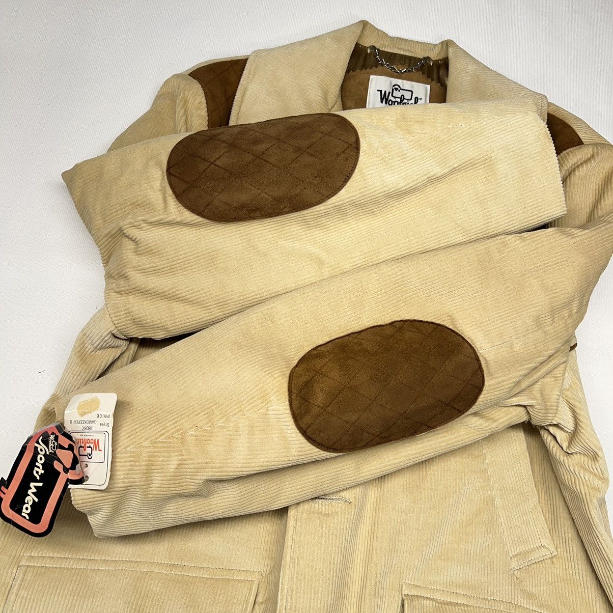 Vintage × Woolrich Woolen Mills VTG Woolrich Jacket Coat Corduroy Wool Lined Plaid Beige Size US S / EU 44-46 / 1 - 8 Thumbnail