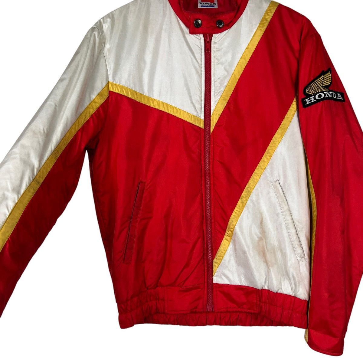 Honda 💥 VINTAGE HONDA BLOCK COLOUR RIDER JACKET Size US M / EU 48-50 / 2 - 8 Thumbnail