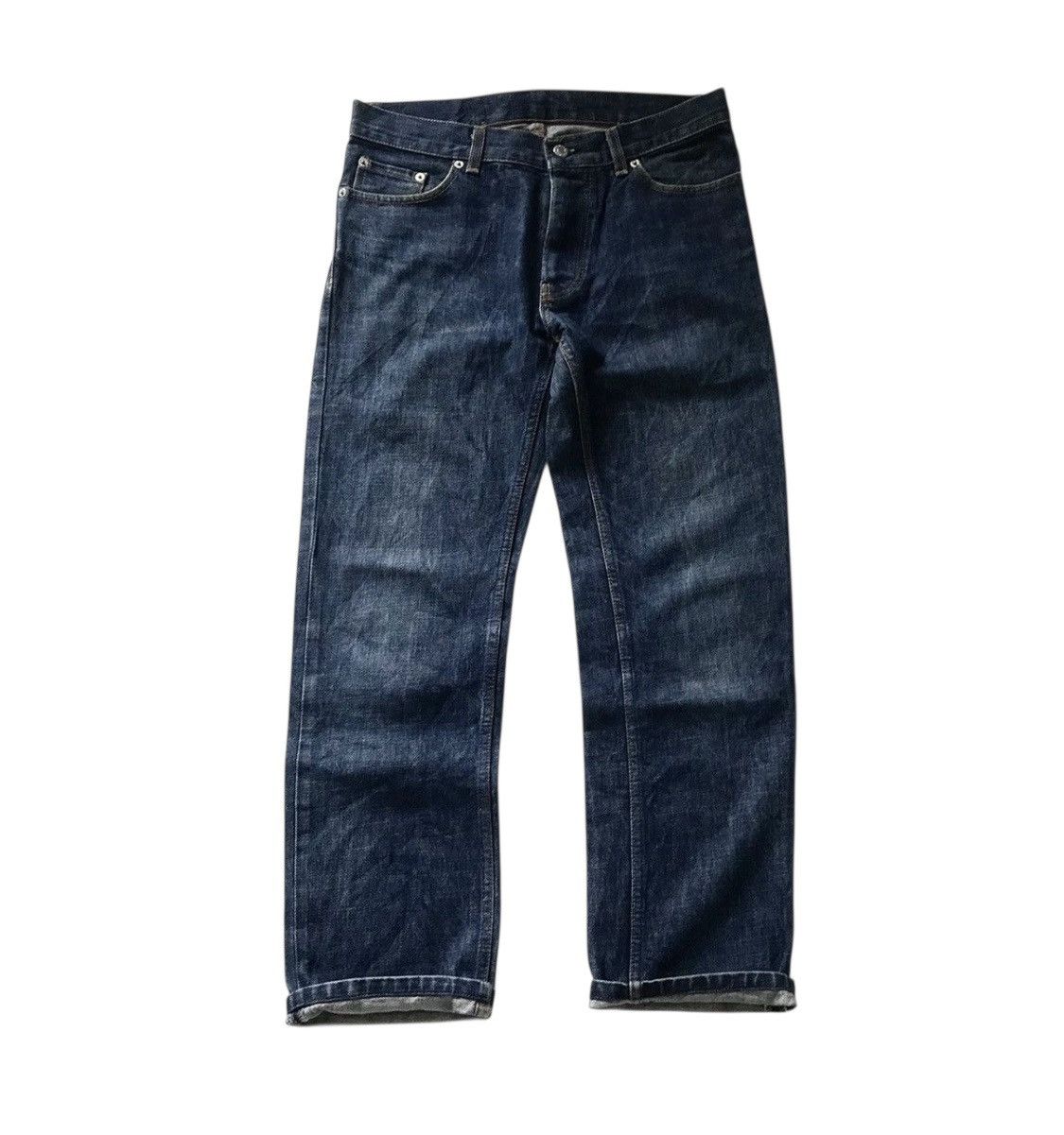 Helmut Lang Vintage helmut lang classic raw indigo jeans Size US 32 / EU 48 - 1 Thumbnail