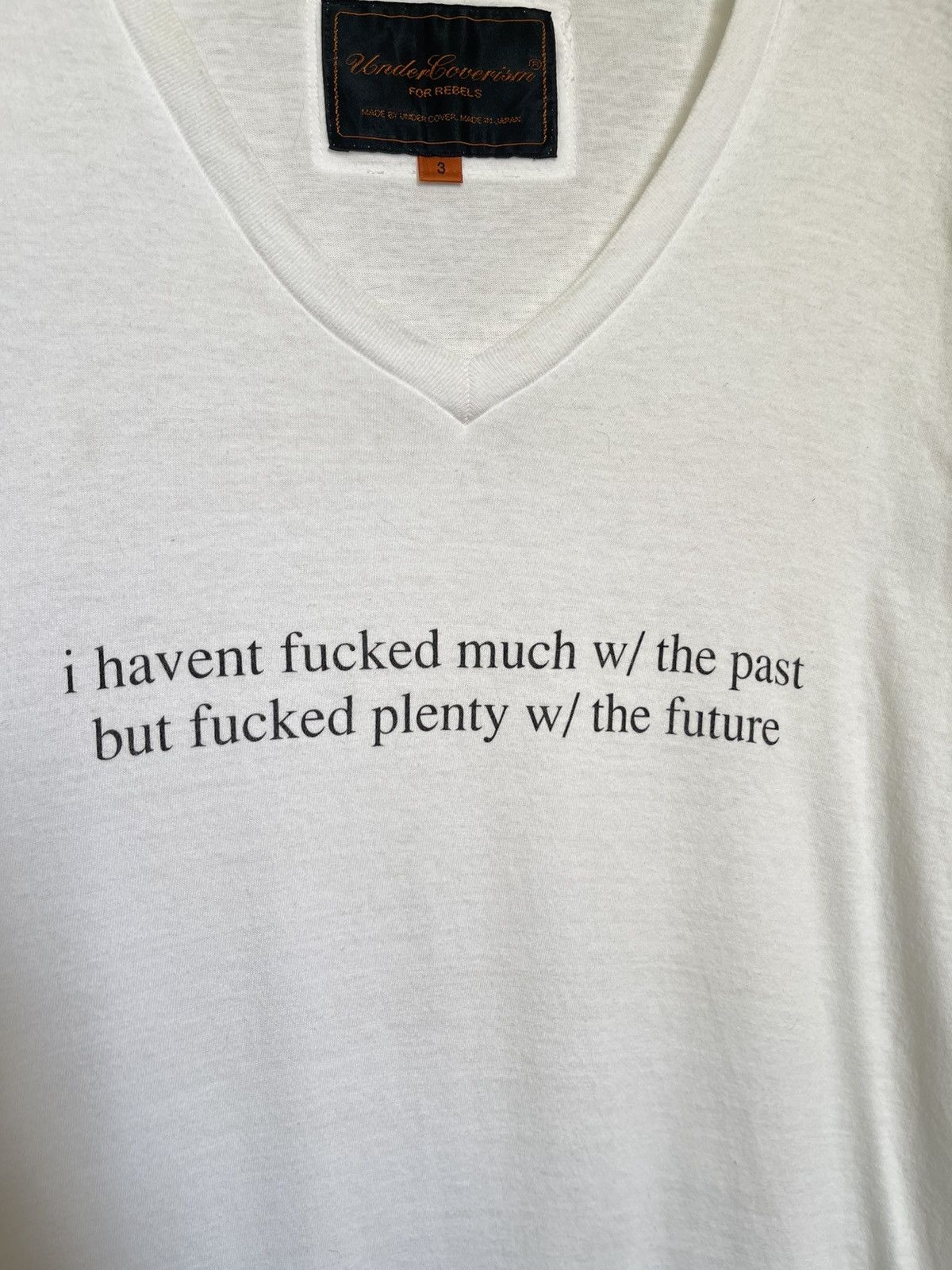Undercover AW05 Undercover Patti Smith Lyrics Undercoverism V Neck Size US L / EU 52-54 / 3 - 3 Thumbnail