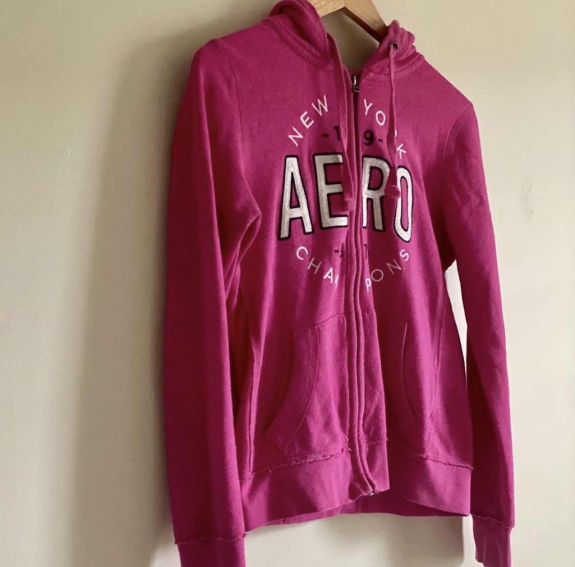 Aeropostale PINK AEROPOSTALE ZIP UP HOODIE Size M / US 6-8 / IT 42-44 - 2 Thumbnail