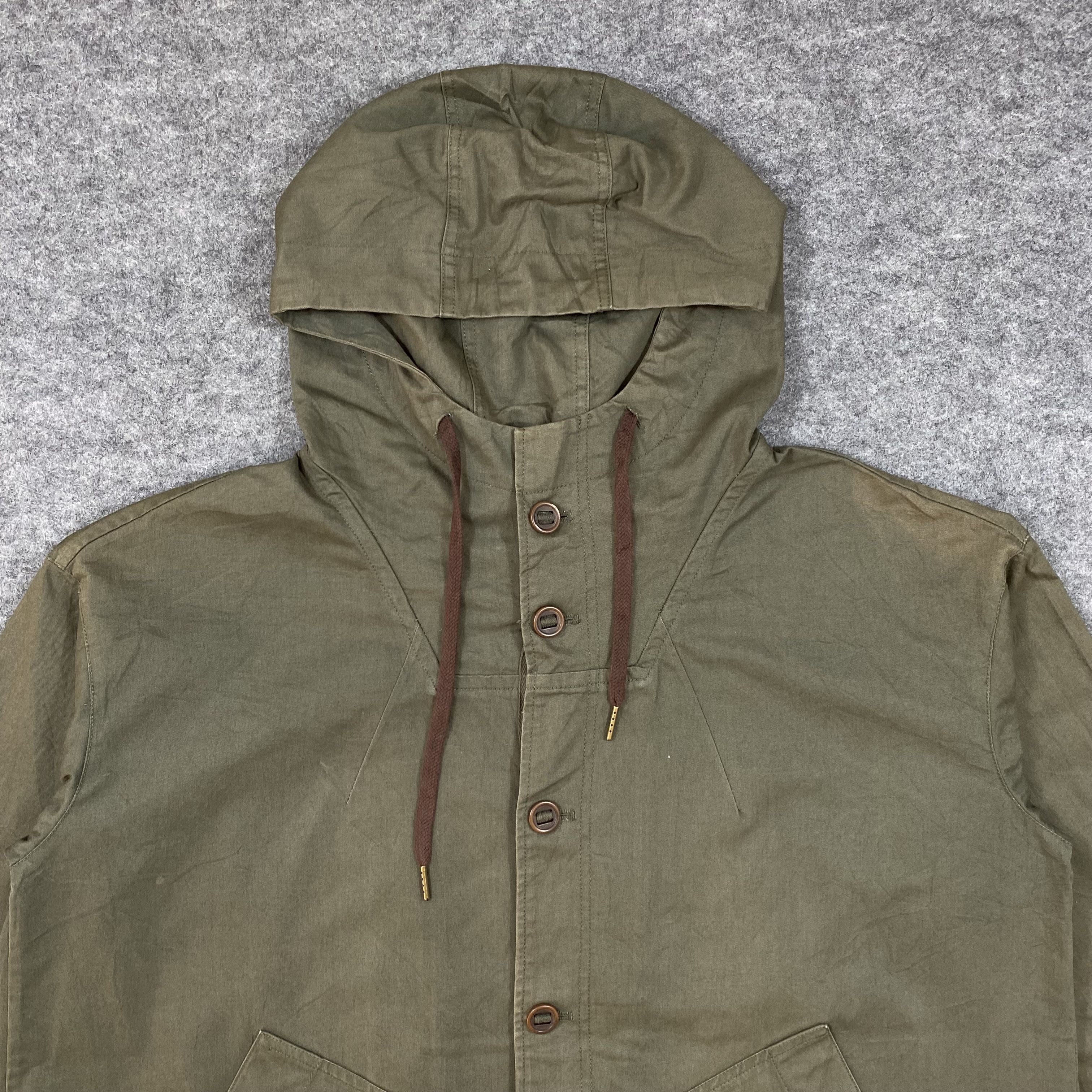 Japanese Brand Nombre Impair Military Hooded Deck Jacket Japanese-J648 Size US L / EU 52-54 / 3 - 6 Thumbnail