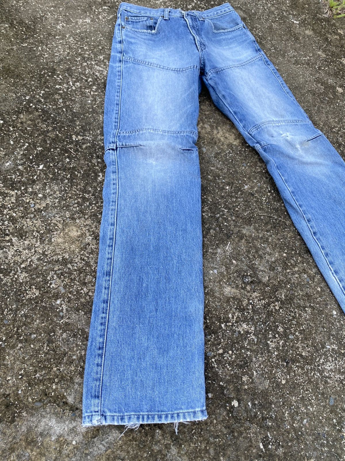 Japanese Brand BLUEWAY Buckleback Biker Jeans Size US 26 / EU 42 - 4 Thumbnail