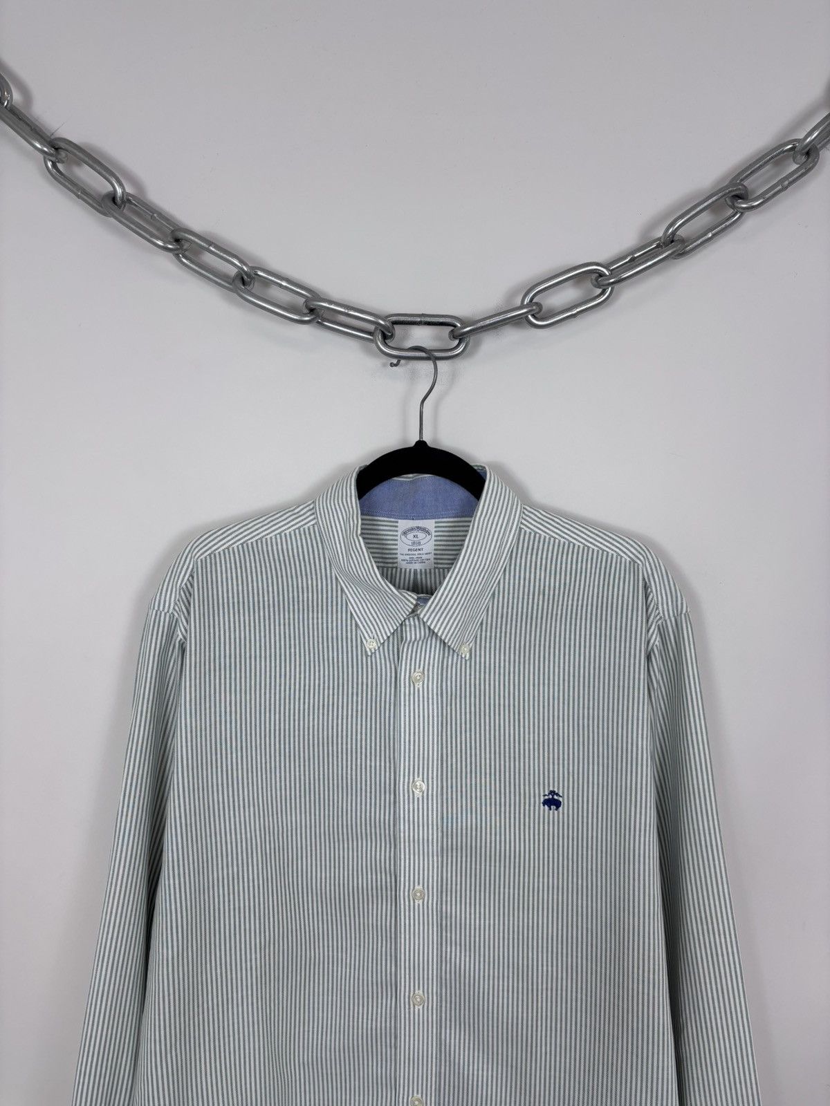 Brooks Brothers Brooks Brothers 1818 Regent Men’s Striped Long Sleeve Shirt Size US XL / EU 56 / 4 - 2 Thumbnail