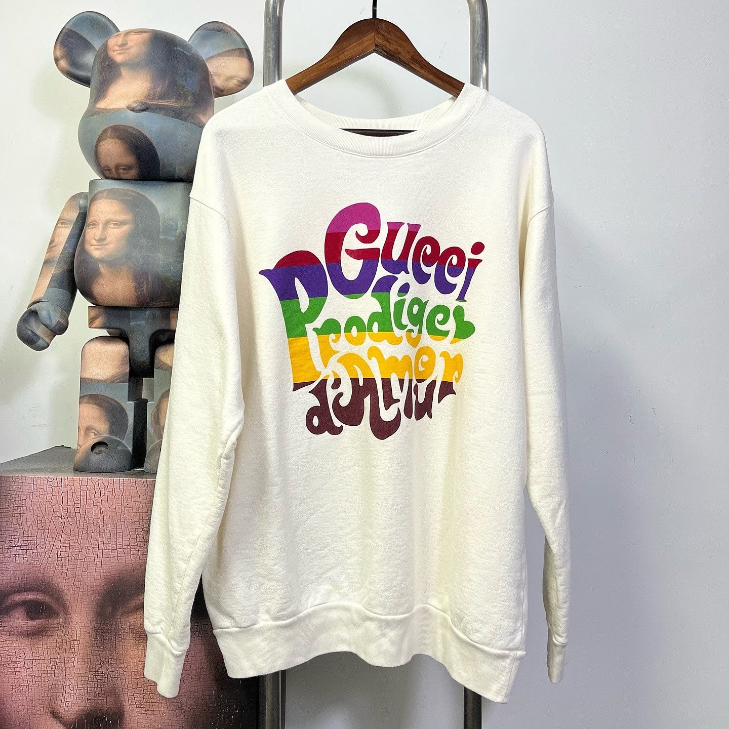 Gucci Gucci Rainbow Logo Print Sweatshirt Size M Size US M / EU 48-50 / 2 - 1 Thumbnail