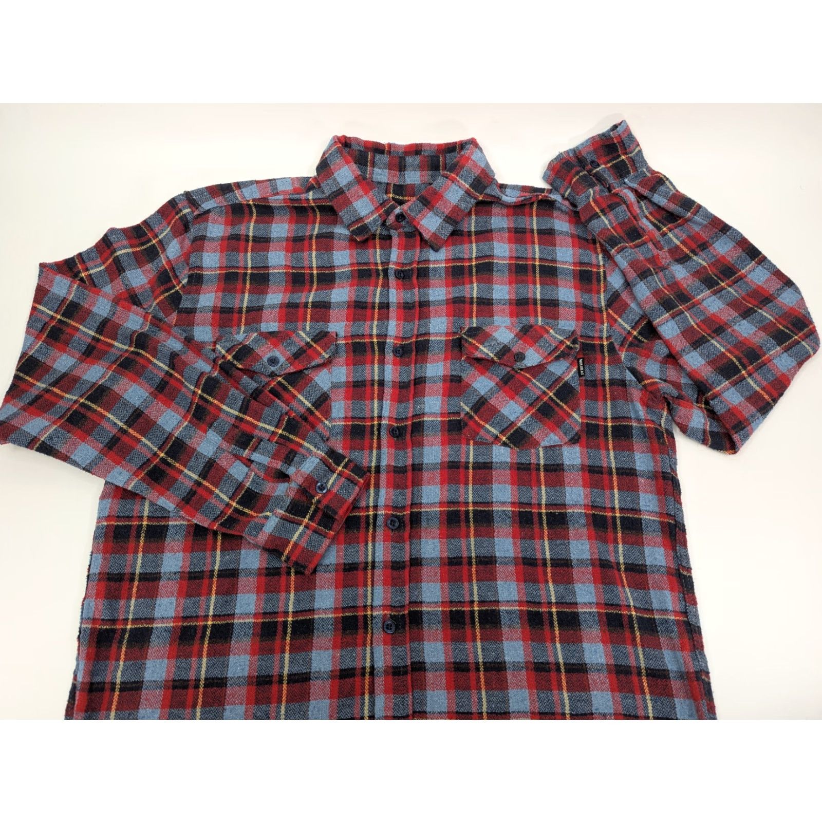 CO Molokai Surf Co Shirt Mens Medium Long Sleeve Button Up Flannel Red Plaid Pocket Classic Colorful Outdoor Surfer Size US M / EU 48-50 / 2 - 2 Thumbnail