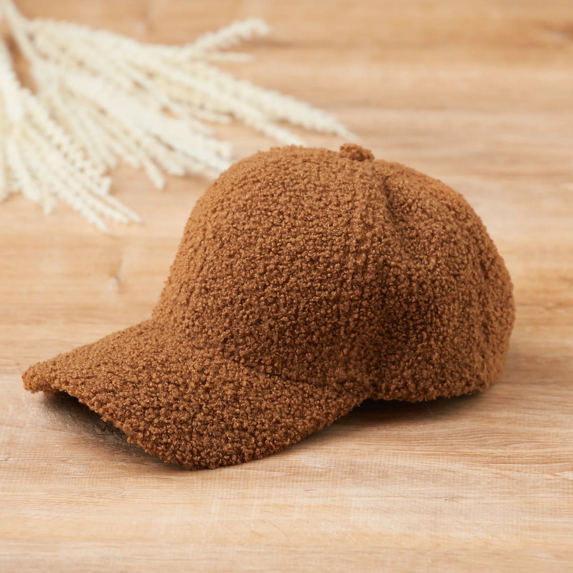 Other Brown Cozy Sherpa Fleece Baseball Cap Winter Warm Soft Hat Size ONE SIZE - 5 Thumbnail
