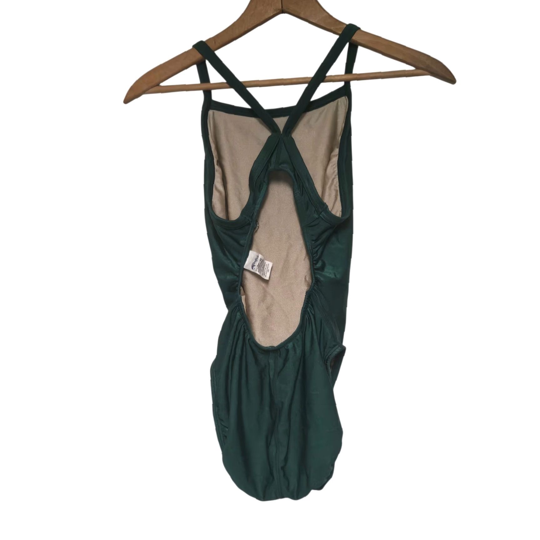 Vintage DOLFIN Lifeguard One Piece Green White 32 NWT Womens Guard DBX Back 1-Piece Size XXS / US 00 / IT 34 - 5 Thumbnail