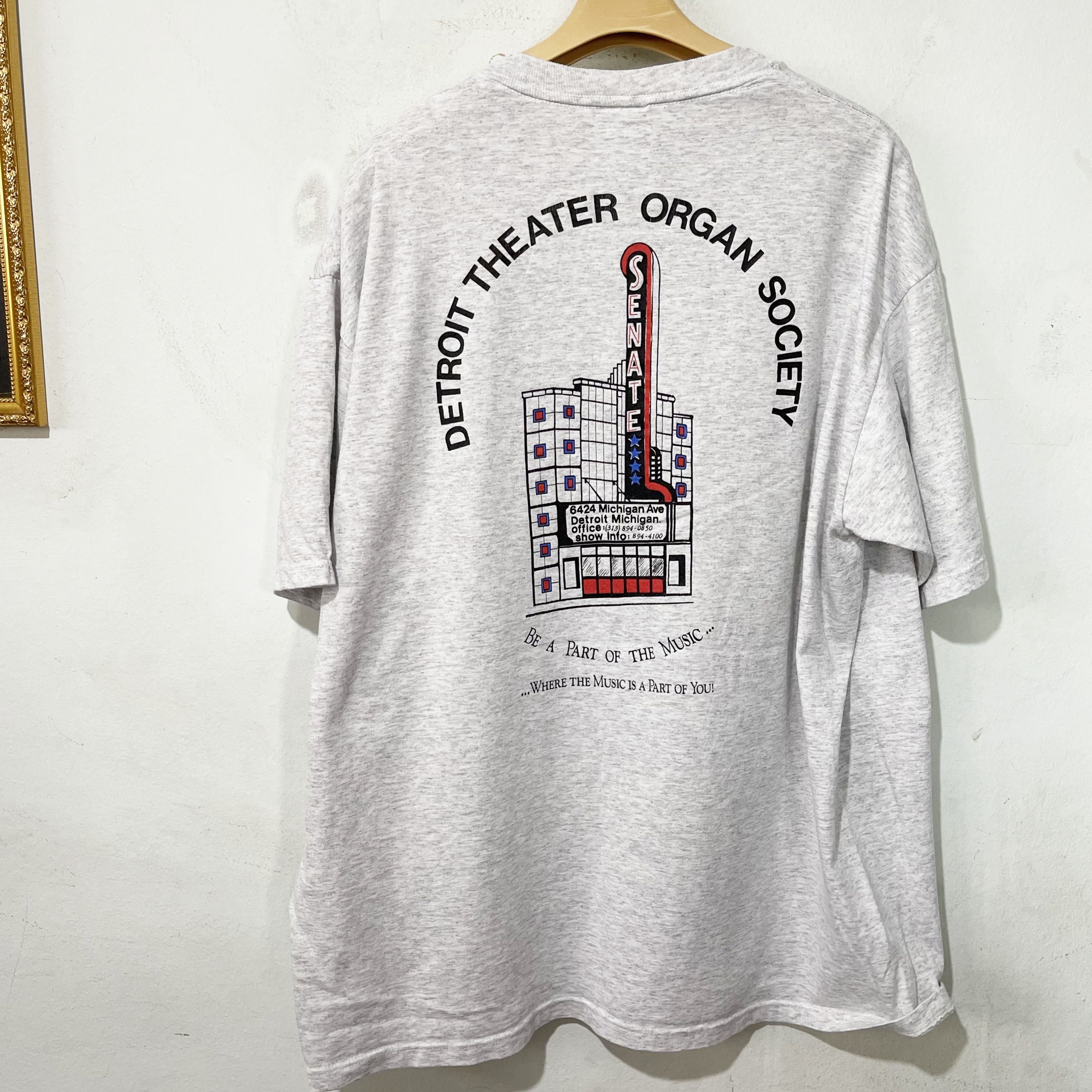 Vintage Vintage 90s Detroit Theater Organ Shirt Size US XL / EU 56 / 4 - 3 Thumbnail