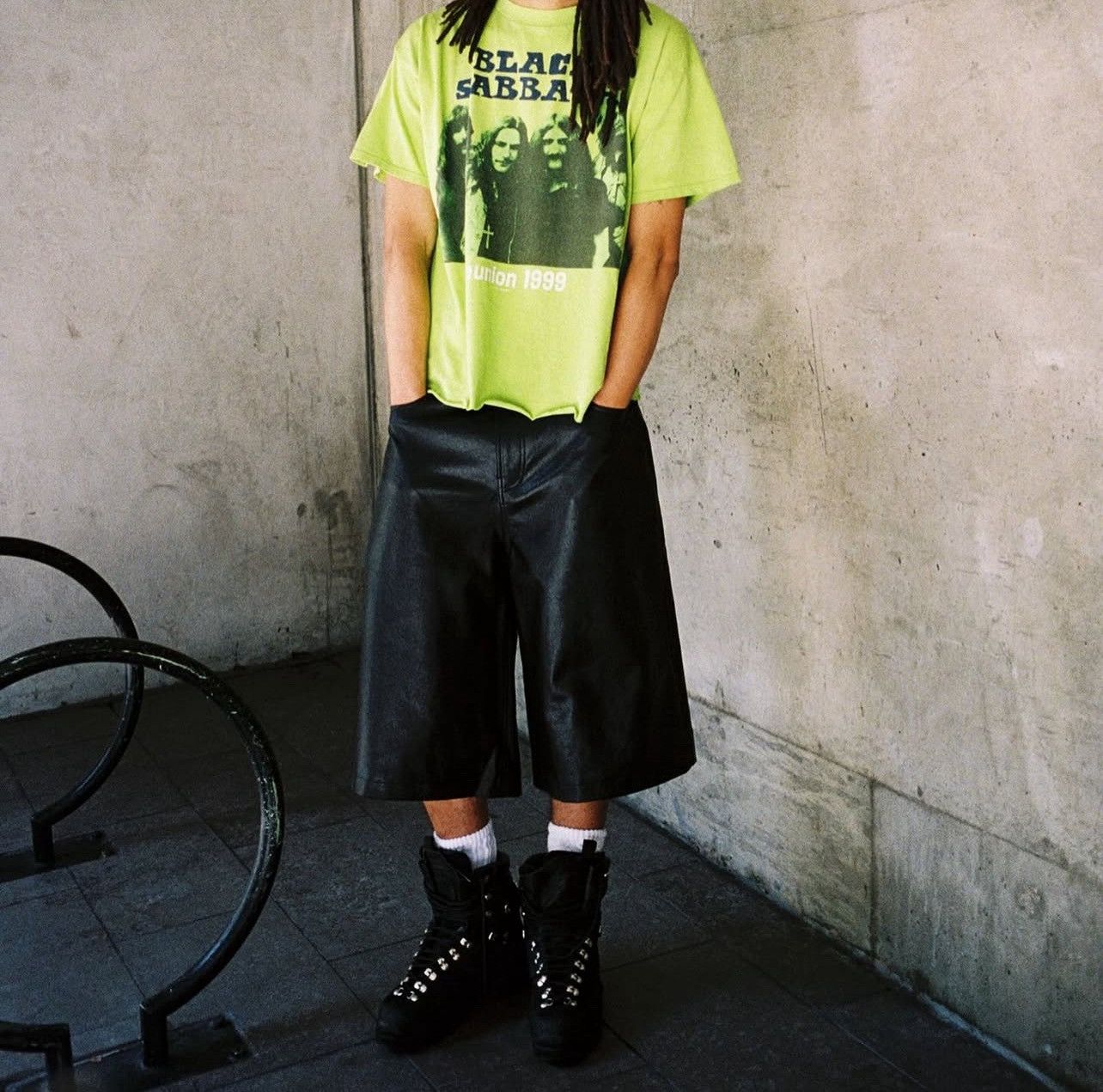 Other Hidden Season black leather baggy shorts Size US 34 / EU 50 - 10 Thumbnail