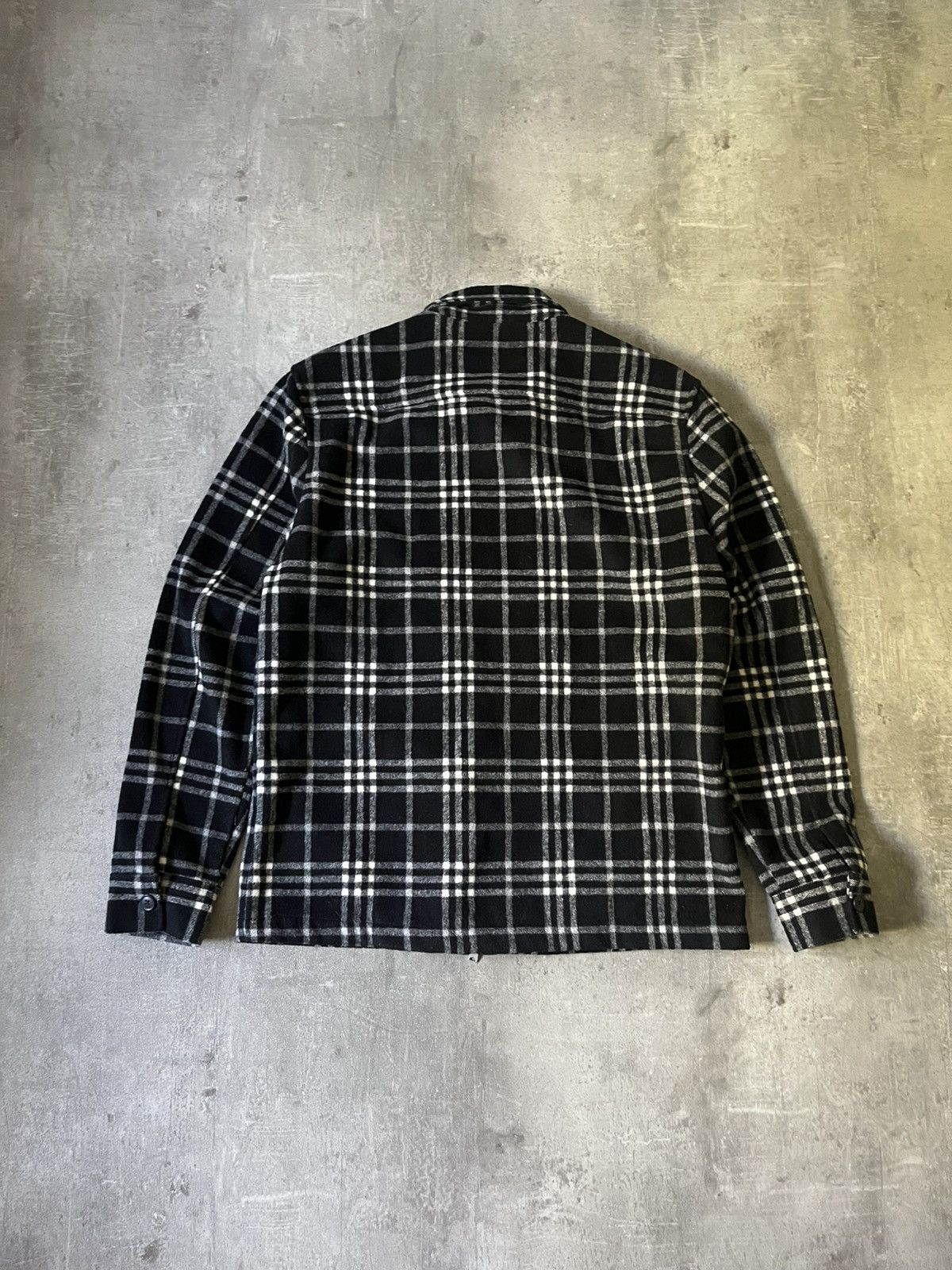 Allsaints Allsaints wool checkered zip jacket white black Size US S / EU 44-46 / 1 - 8 Thumbnail