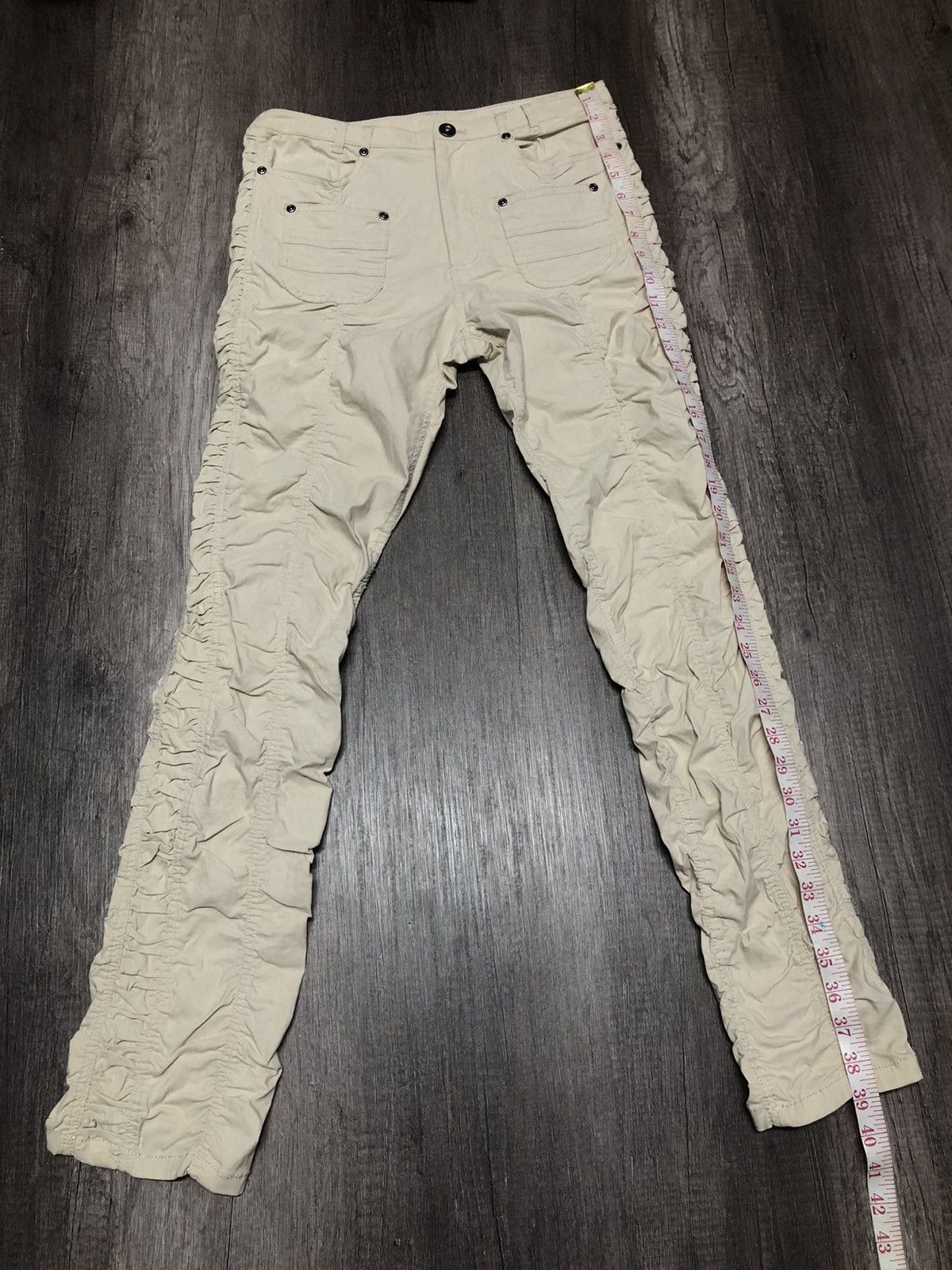 Designer × Japanese Brand × Vintage Vintage Ruched Trousers Japanese Brand Bush Pant Style Size 30" / US 8 / IT 44 - 1 Thumbnail