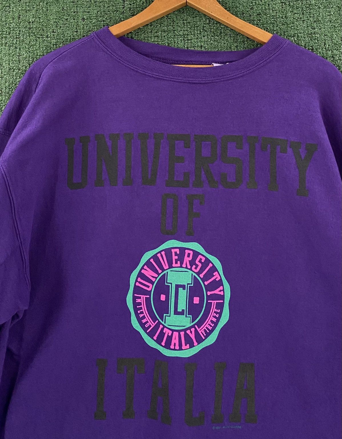 Vintage Vintage 90’s University of Italy Sweatshirt Women’s Size XL Size XL / US 12-14 / IT 48-50 - 2 Thumbnail