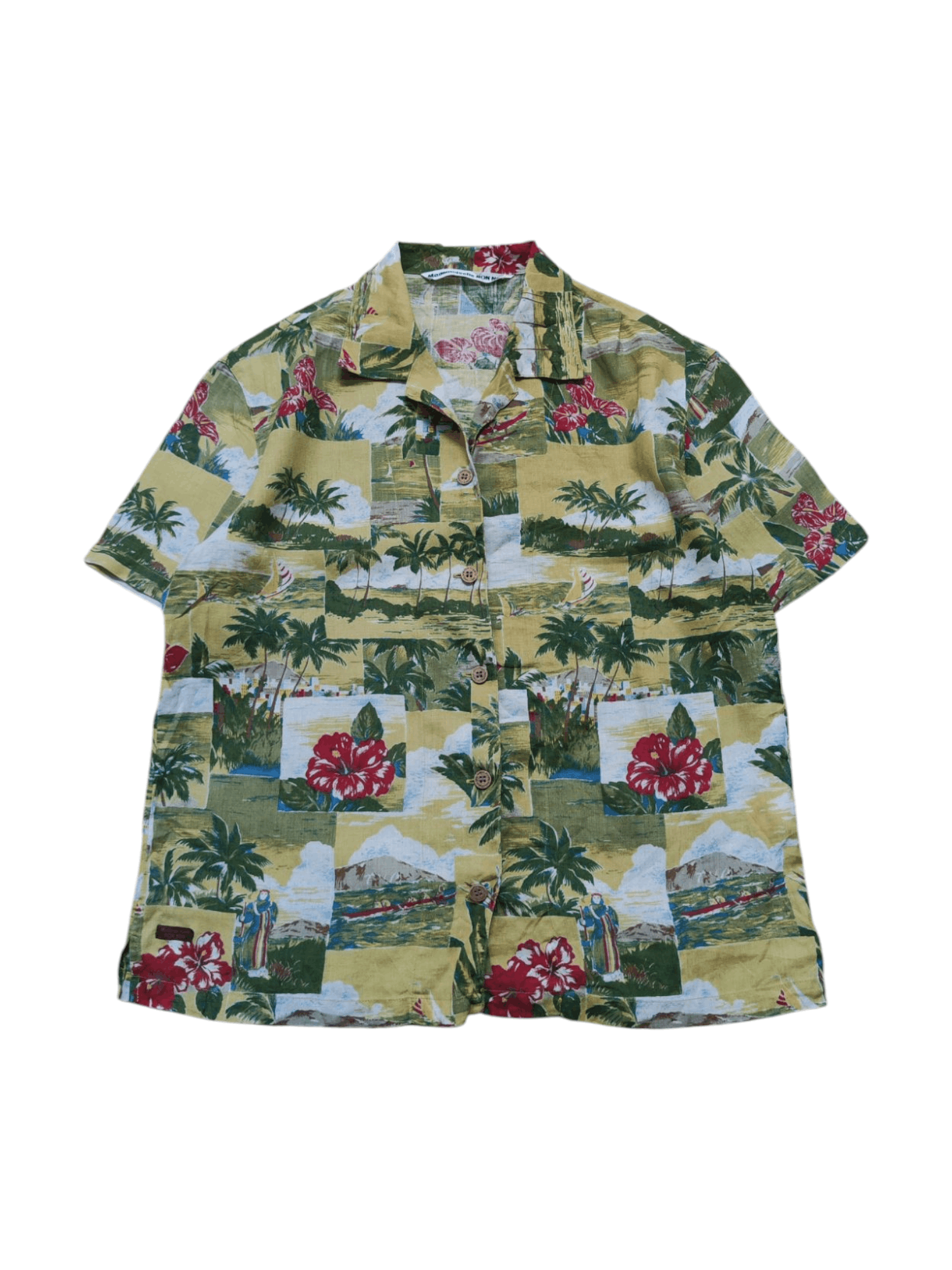 Mademoiselle Non Non Vintage Mademoiselle NON NON Hawaiian Open Collar Shirt Size M / US 6-8 / IT 42-44 - 1 Thumbnail