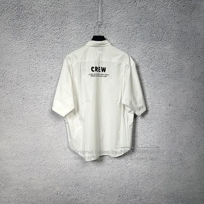 Balenciaga Balenciaga Crew Logo Shirt Short Sleeve Size 38 Size XS / US 0-2 / IT 36-38 - 2 Thumbnail