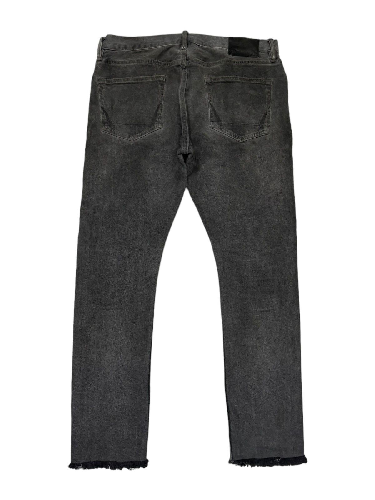 Allsaints 🔥ALLSAINTS WAXED BLACK DISTRESSED DENIM JEANS Size US 32 / EU 48 - 2 Thumbnail