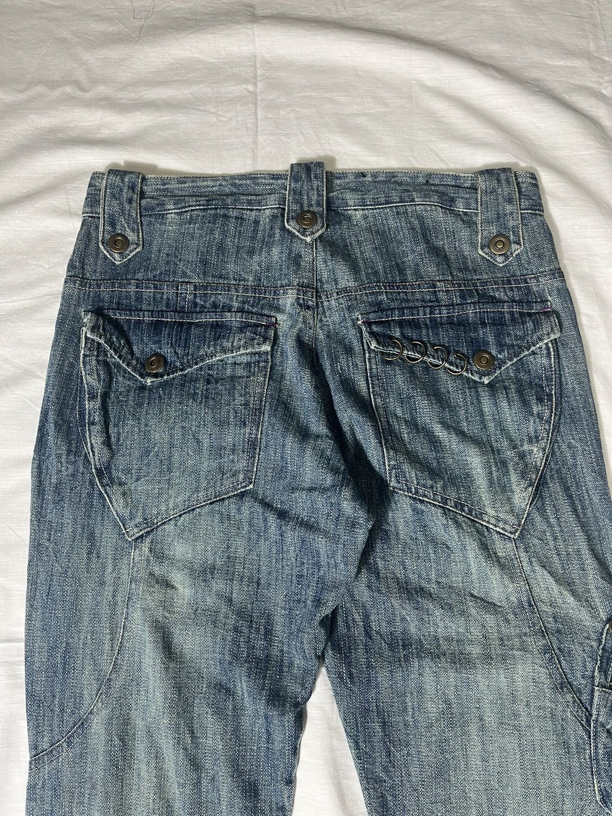If Six Was Nine × Le Grande Bleu (L.G.B.) Trixy Tactical Pocket Jeans Rare Denim Size US 32 / EU 48 - 12 Thumbnail