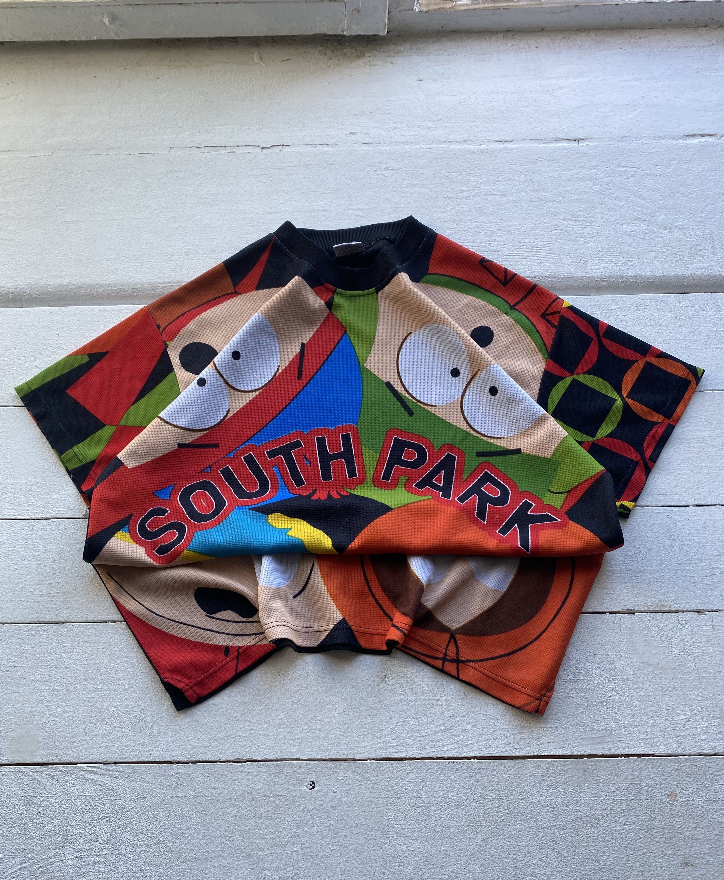 Cartoon Network × Vintage 2001 South Park Comedy Central Overprint Mesh T Shirt Size US S / EU 44-46 / 1 - 1 Thumbnail