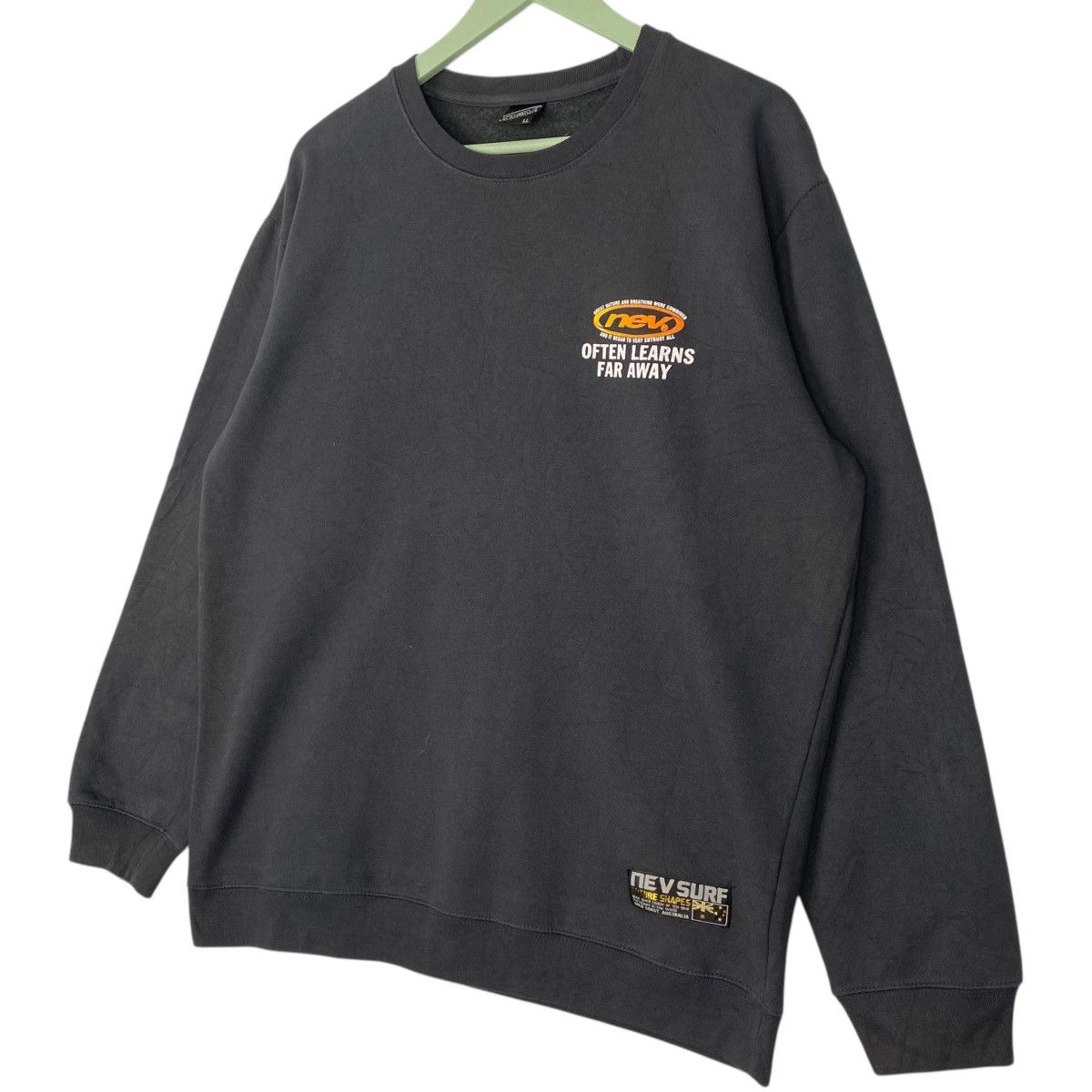 Vintage Vintage NEV Surfboard Sweatshirt Crewneck Black Size LL Size US L / EU 52-54 / 3 - 6 Thumbnail