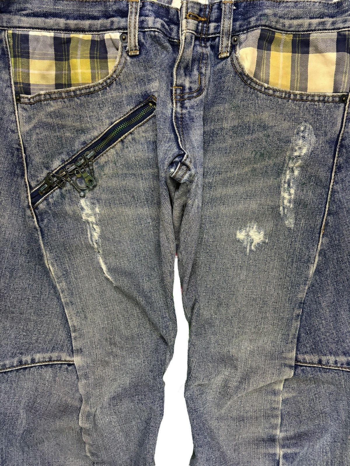 Japanese Brand Vintage Breathmint Double Waist Mud Wash Loose Jeans Size US 32 / EU 48 - 5 Thumbnail