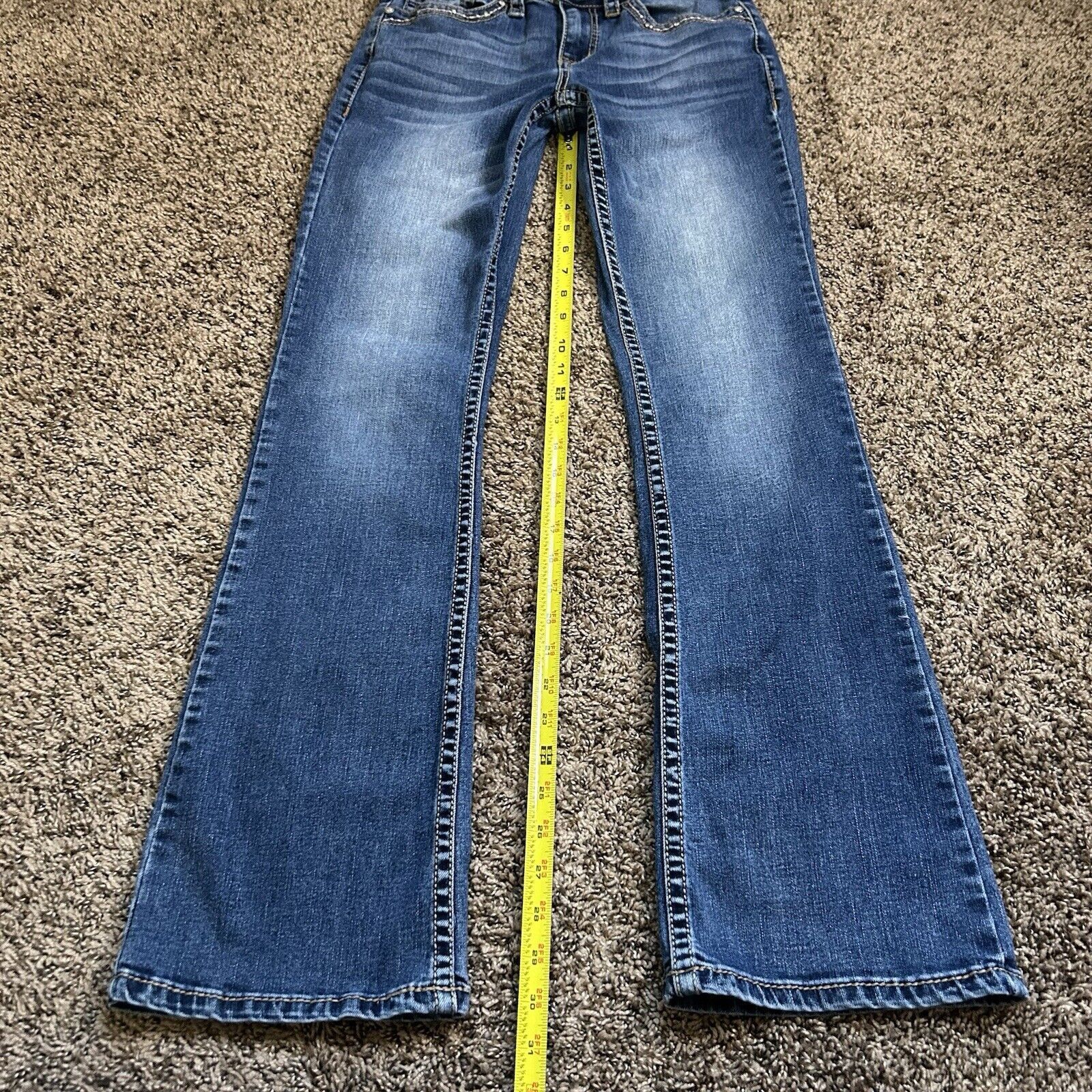 Other SHYANNE Women’s Scroll Dark Wash Bootcut Jeans Size 28 Reg Size 28" / US 6 / IT 42 - 16 Thumbnail