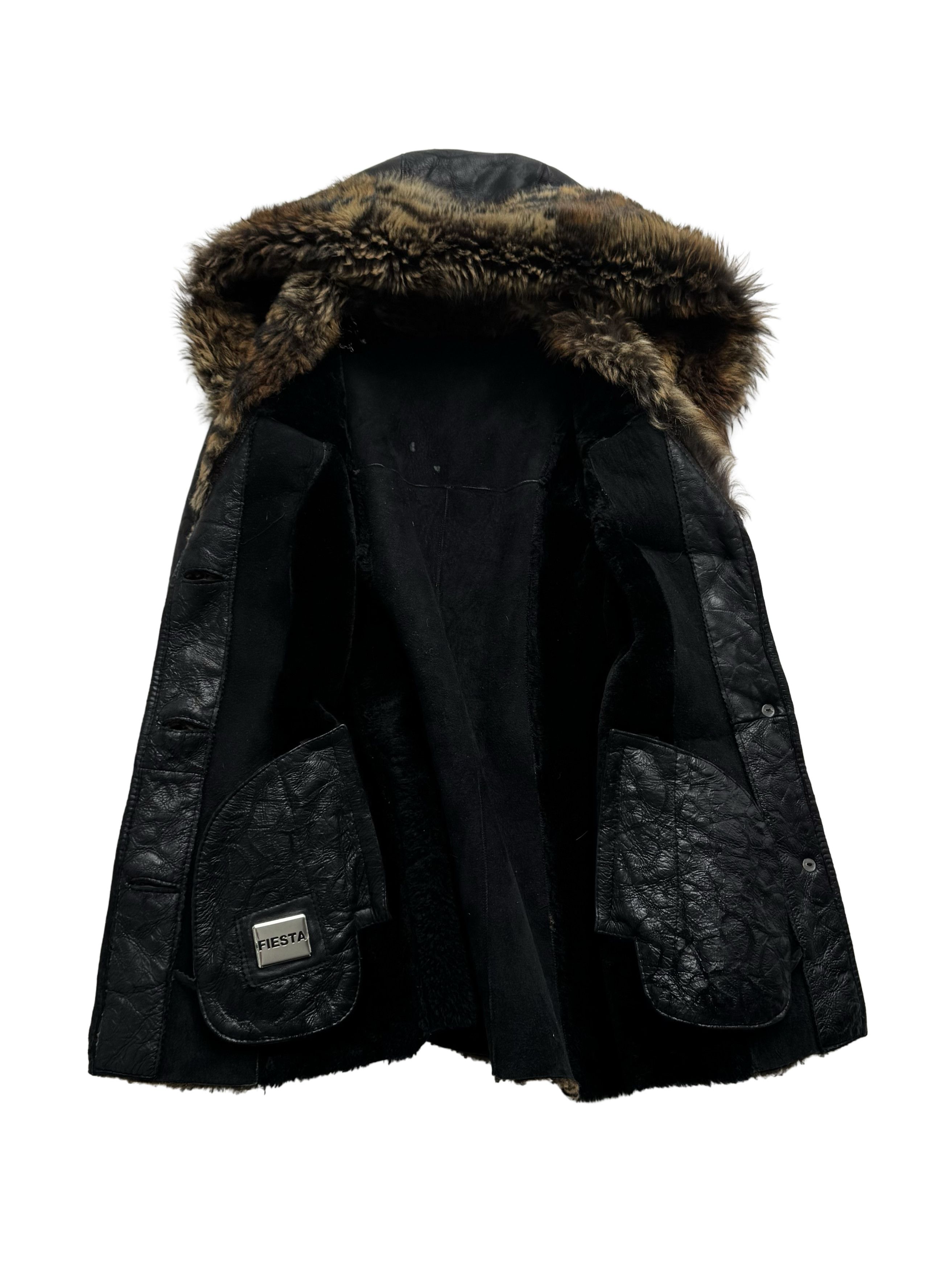 Vintage Vintage Real Sheepskin Hooded Coat Size M / US 6-8 / IT 42-44 - 9 Thumbnail