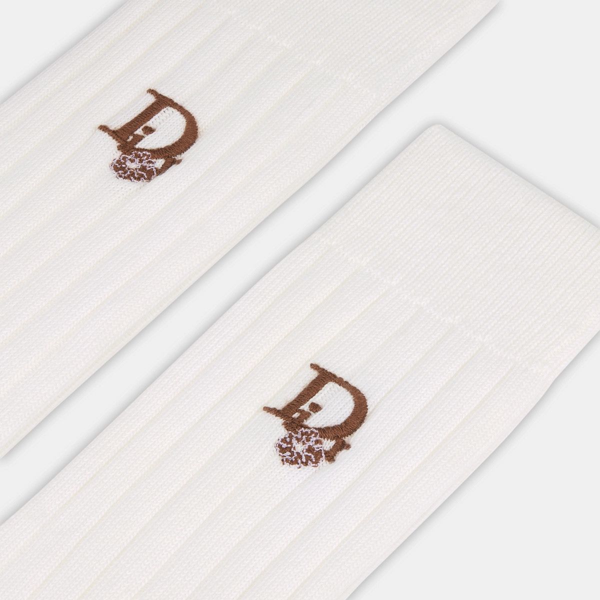 Dior o1bcso1str1224 Size:OS/Tears Socks in White Size ONE SIZE - 2 Thumbnail
