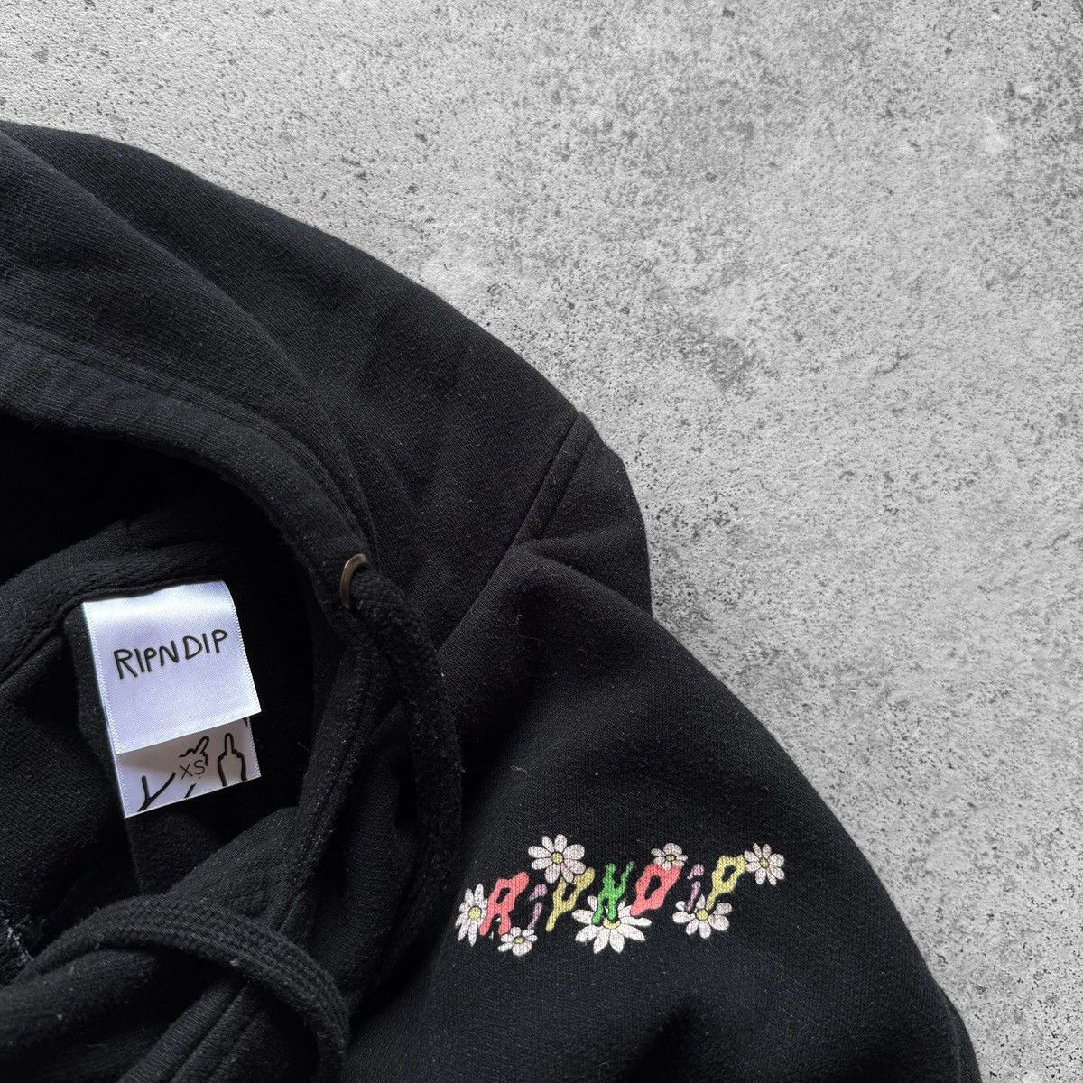 RIPNDIP Ripndip Floral Lord Nermal Graphic Print Hoodie Sweatshirt Size XS / US 0-2 / IT 36-38 - 6 Thumbnail