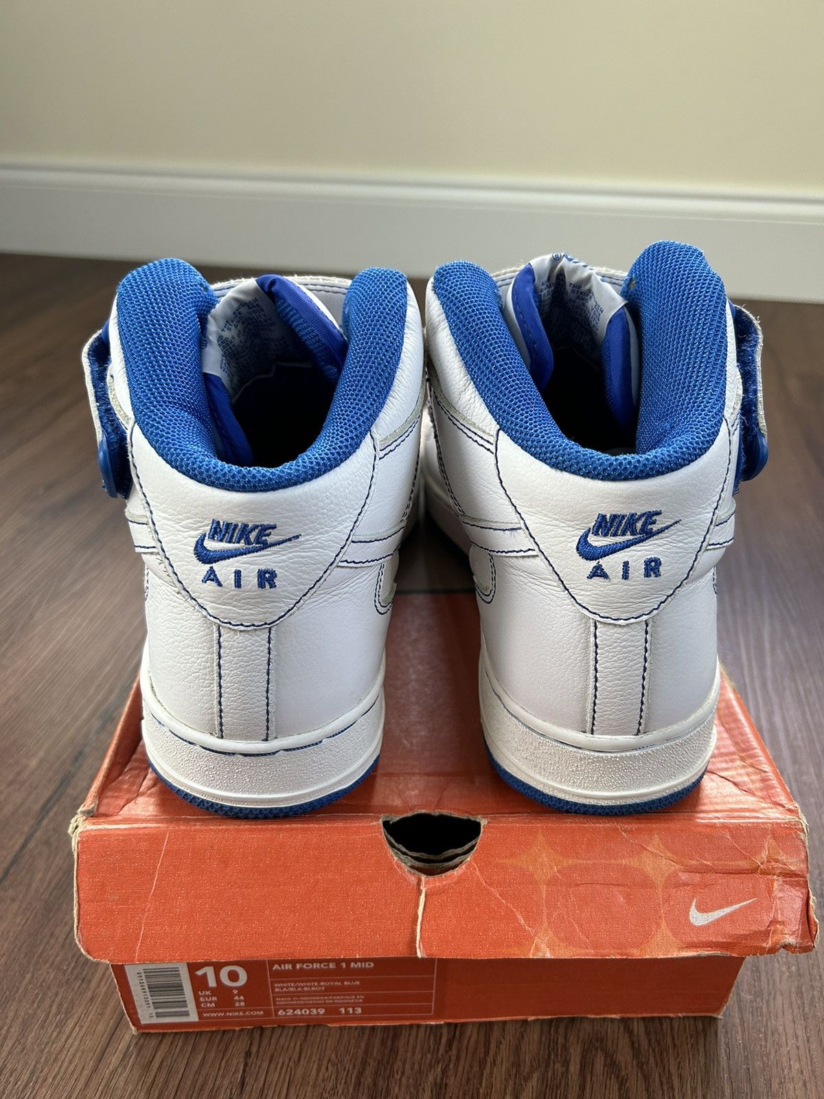 Nike Nike Air Force 1 Mid “Royal Blue” 2002 Size US 10 / EU 43 - 4 Thumbnail