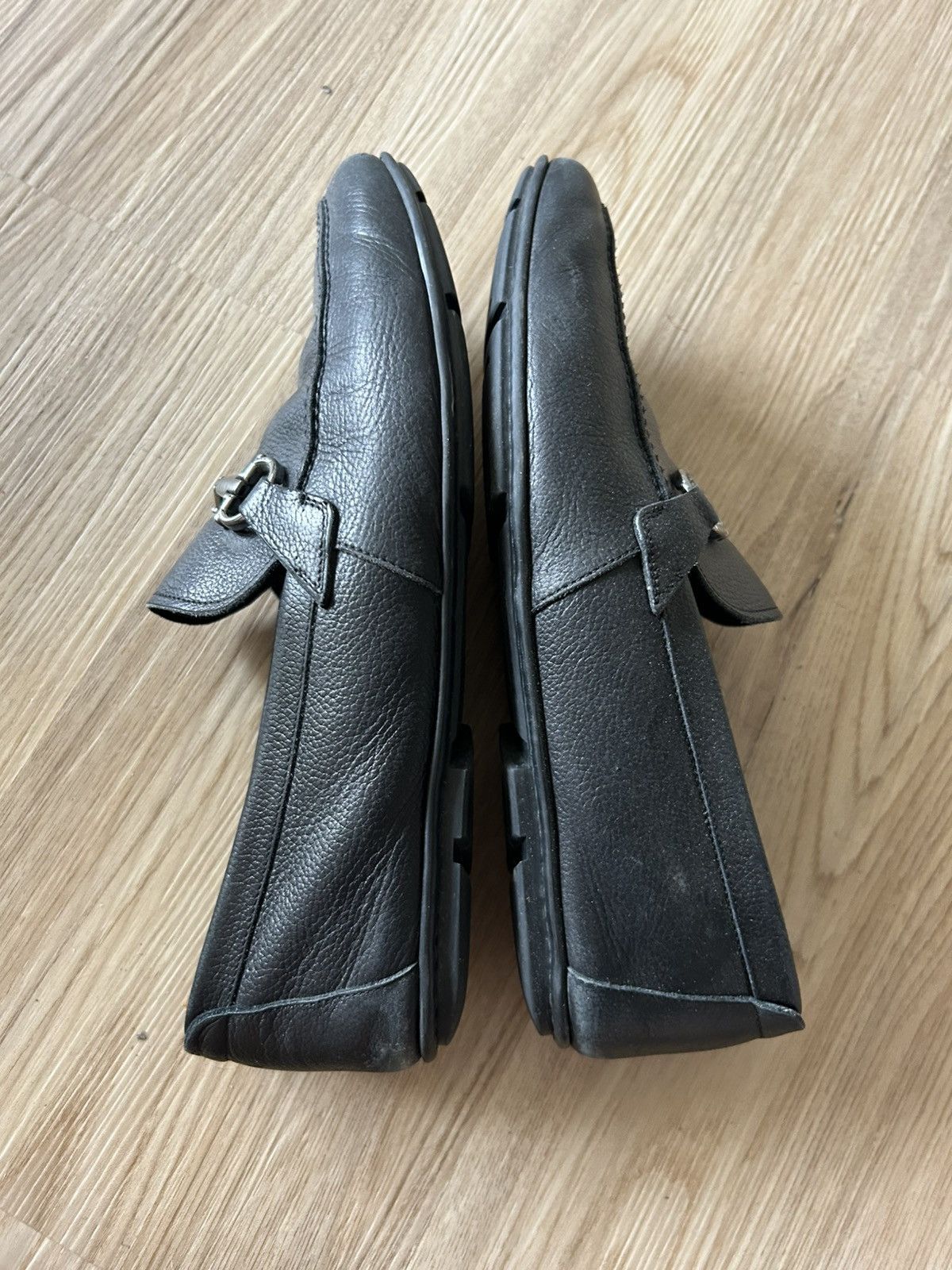 Salvatore Ferragamo Salvatore Ferragamo Black Leather Loafers Size US 7 / EU 40 - 9 Thumbnail