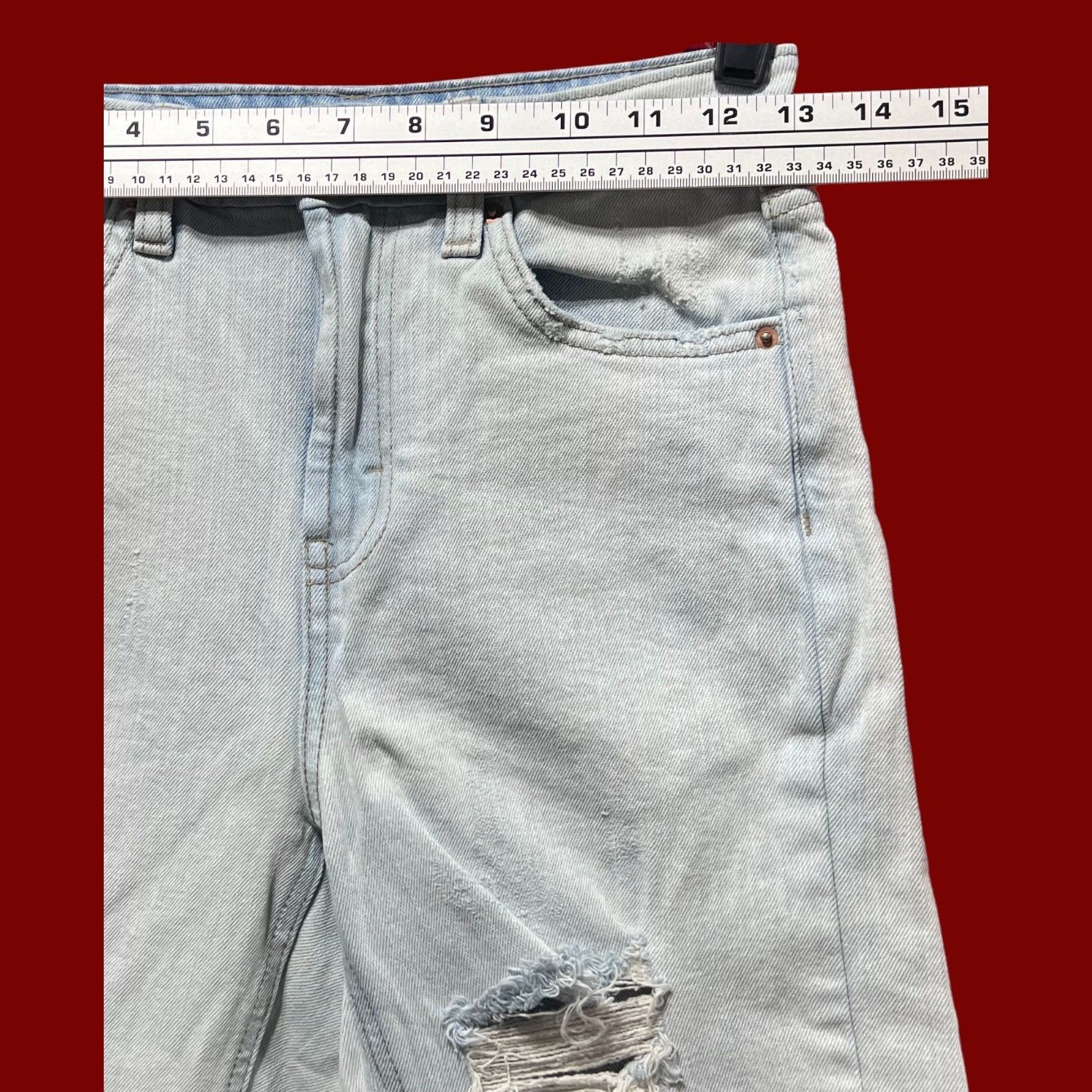 Other Wild Fable - Women's High-Rise Skinny Jeans Distressed - Lig Size 24" / US 00 / IT 34 - 3 Thumbnail