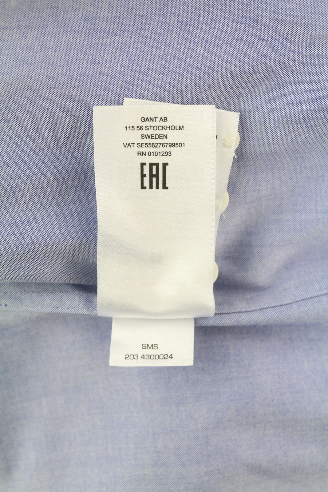 Gant OVERSIZED COLLAR EU36 Blue Button-Up Shirt 85146 Size S / US 4 / IT 40 - 9 Thumbnail