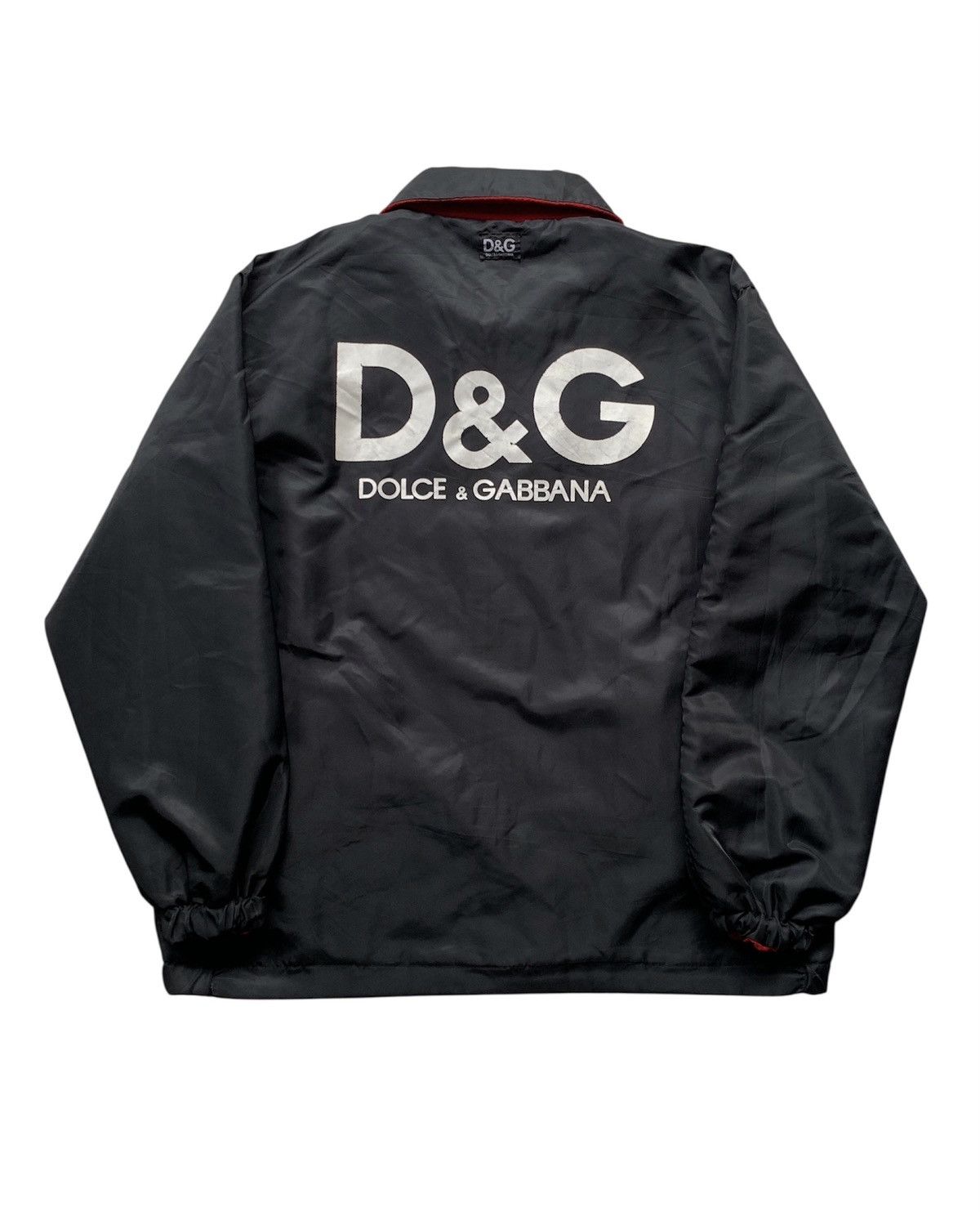 Dolce & Gabbana Vintage Dolce & Gabbana Spell Out Big Logo Reversible Jacket Size US XL / EU 56 / 4 - 9 Thumbnail