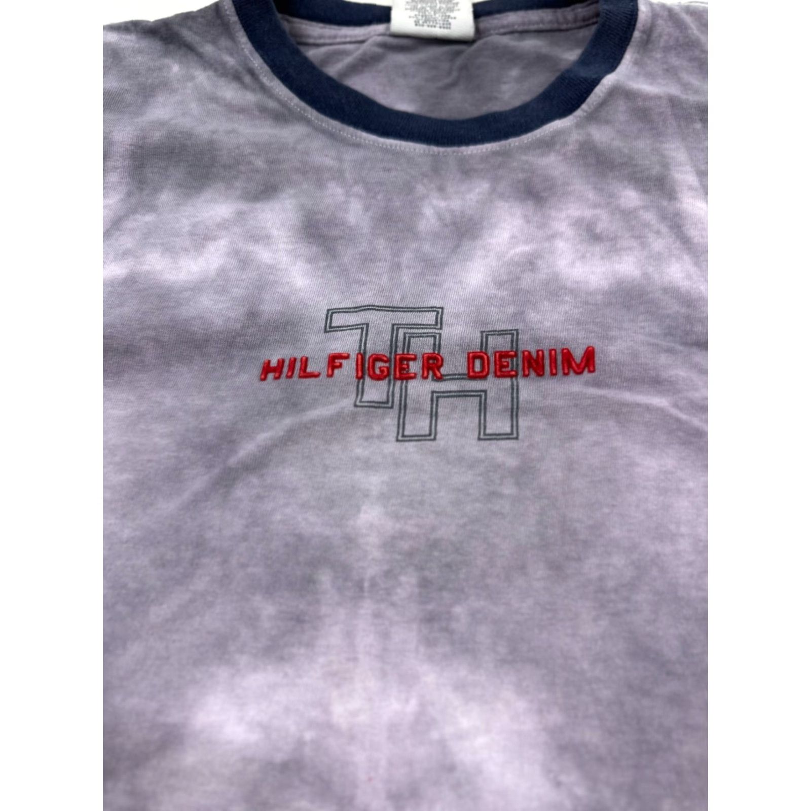 Tommy Hilfiger Vintage Tommy Hilfiger Shirt Mens XL Purple Tie Dye Embroidered Short Sleeve Tee Size US XL / EU 56 / 4 - 3 Thumbnail
