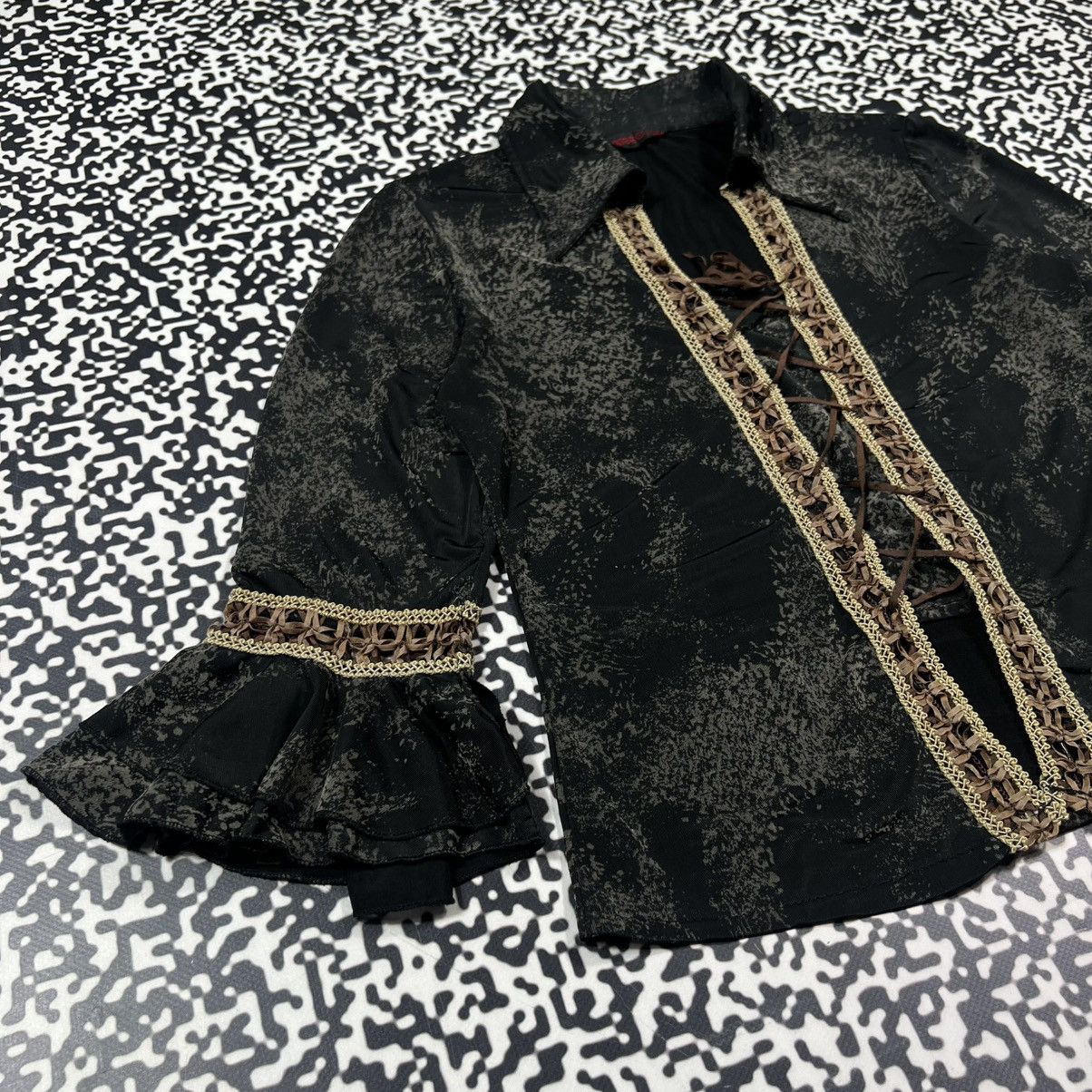 Japanese Brand Vintage Y2K Japanese Front Lace Up Napoleon 90s Style Shirt Size L / US 10 / IT 46 - 9 Thumbnail