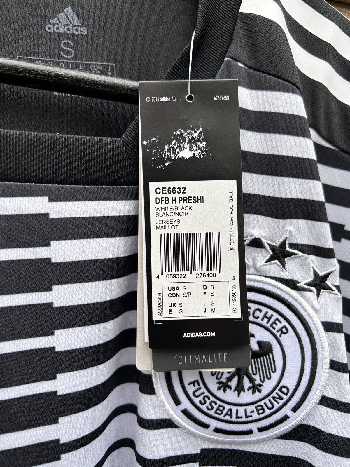 Adidas BNWT Adidas Germany DFB 2018 World Cup Pre Match Kit Jersey Size US S / EU 44-46 / 1 - 4 Thumbnail