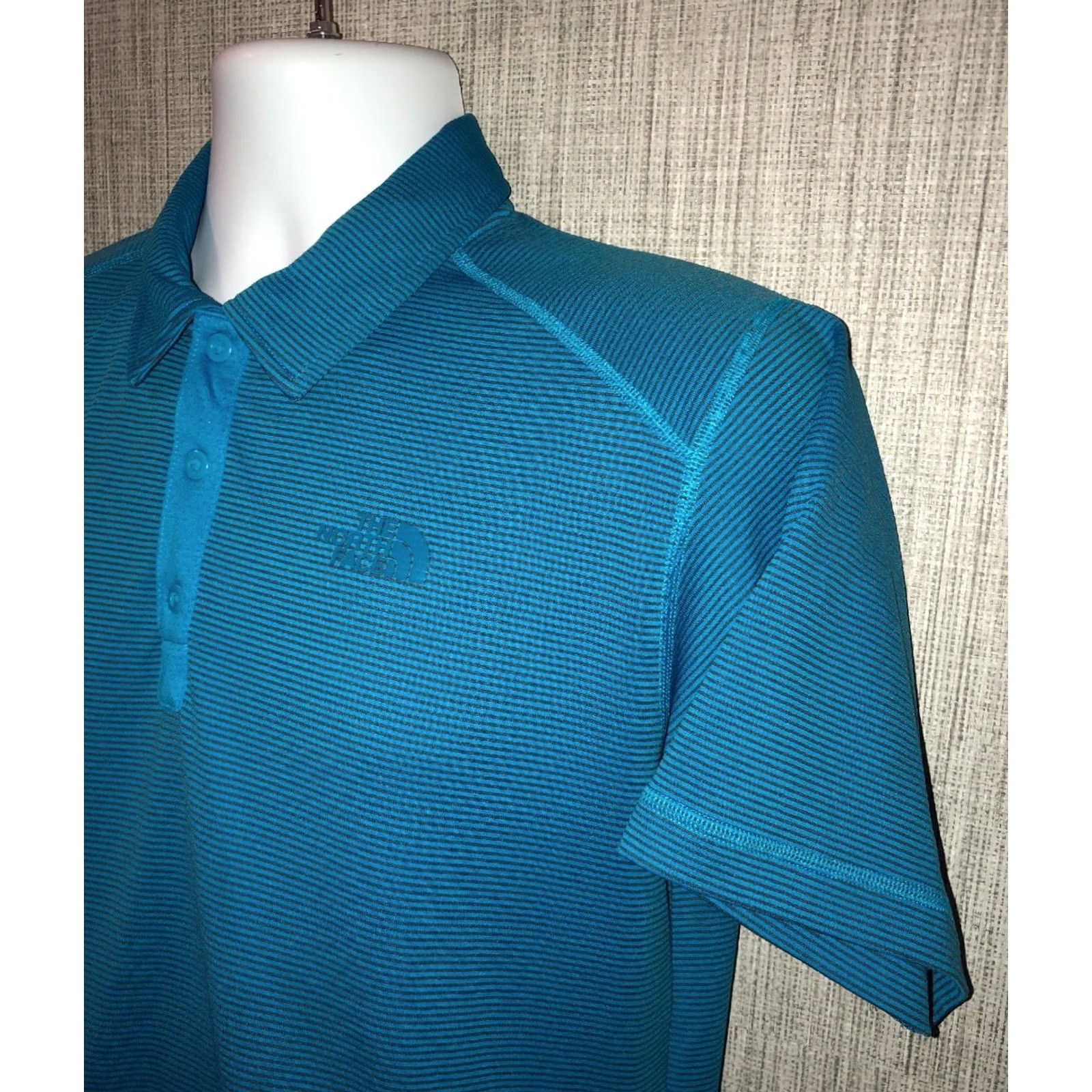 The North Face The North Face Polo Shirt Mens Blue Striped Golf Size S Long Sleeve Rugby Button-Up Shirt Mens Size US S / EU 44-46 / 1 - 2 Thumbnail