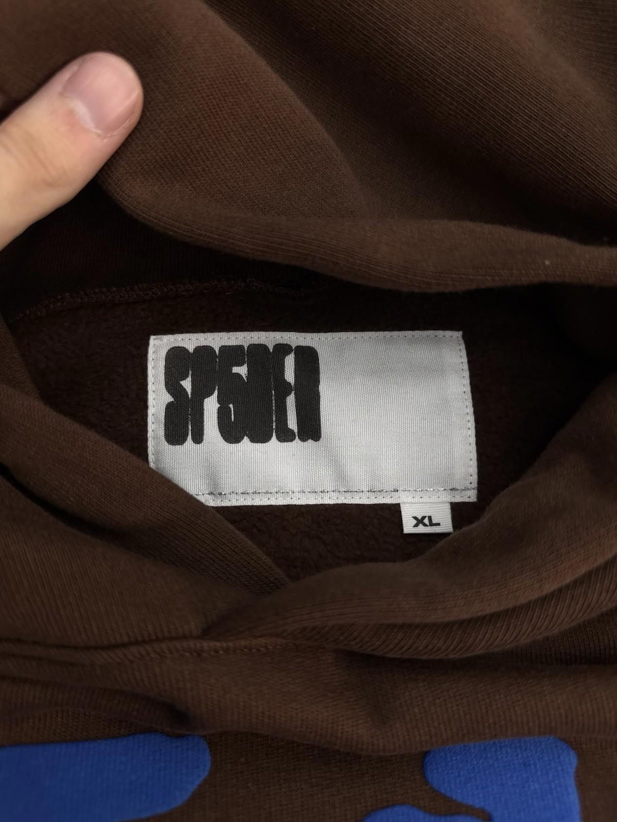Sp5der Sp5der Worldwide Brown/Blue Hoodie Size (XL) (NEW) Size US XL / EU 56 / 4 - 8 Thumbnail