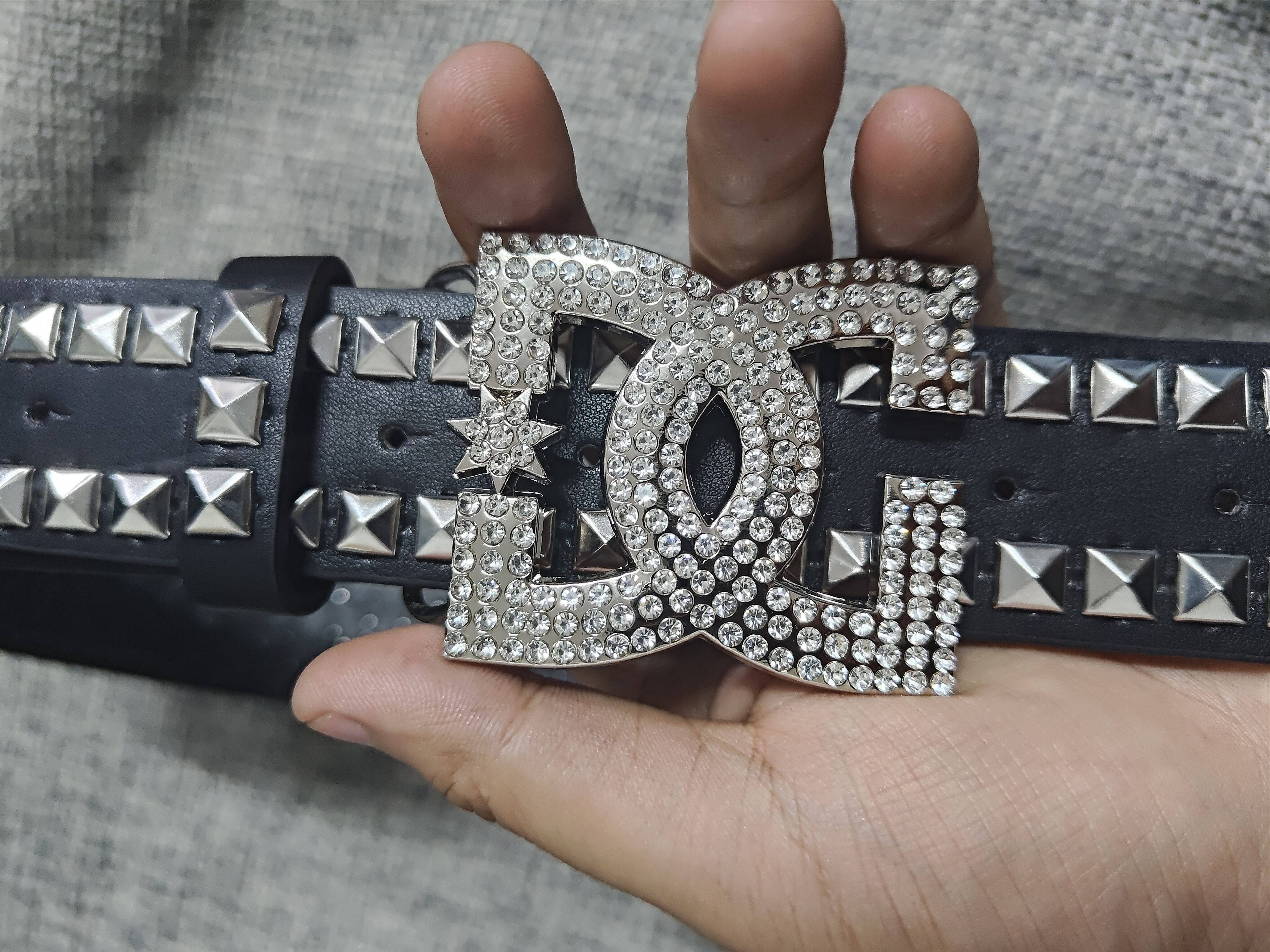 DC DC grunge diamond bling punk belt Size ONE SIZE - 1 Thumbnail