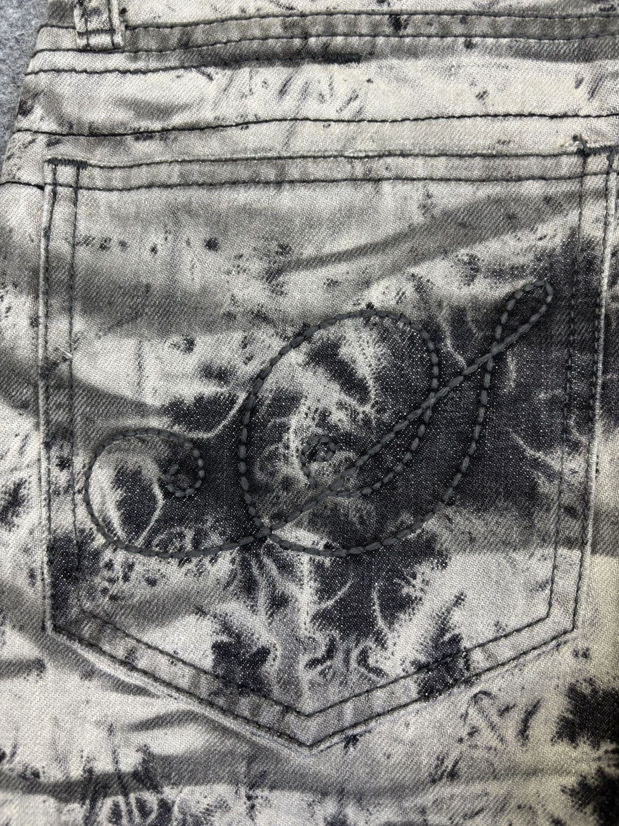 Japanese Brand 💥semanticdesign Japan Streetwear Tye Dye Metal Jeans F721 Size US 31 - 18 Thumbnail