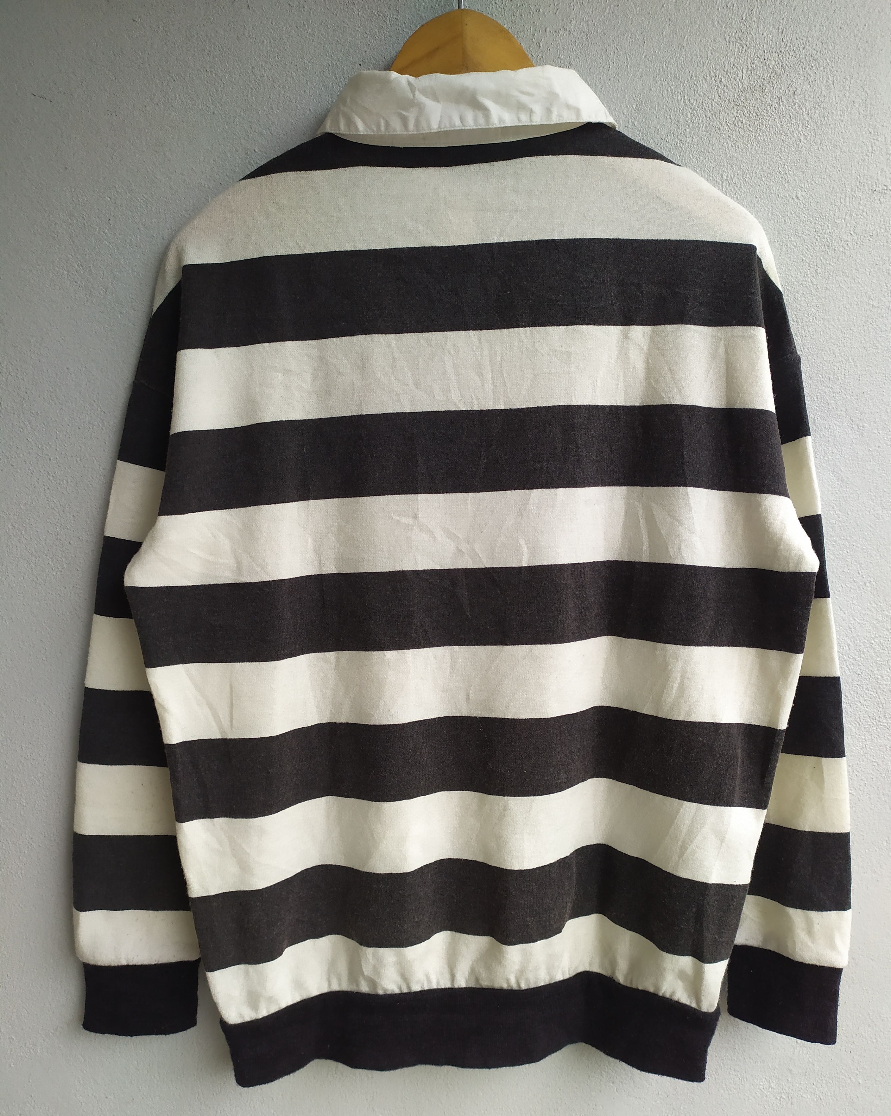 Beauty Beast × If Six Was Nine × Japanese Brand Japanese Bomber mini Stripe Double Layer Shirt Size US M / EU 48-50 / 2 - 2 Thumbnail